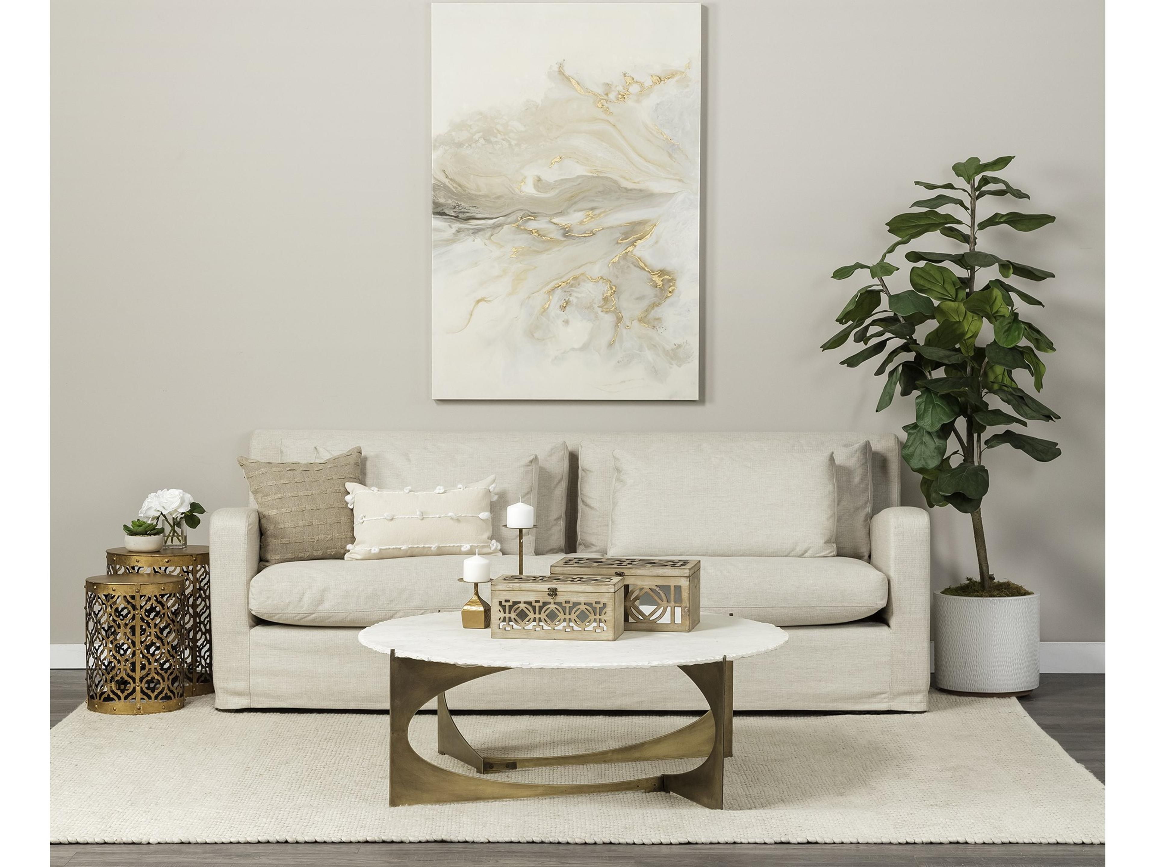 Mercana Rudebekia (Set of 2) 16L x 16W Gold Round Metal Accent Tables