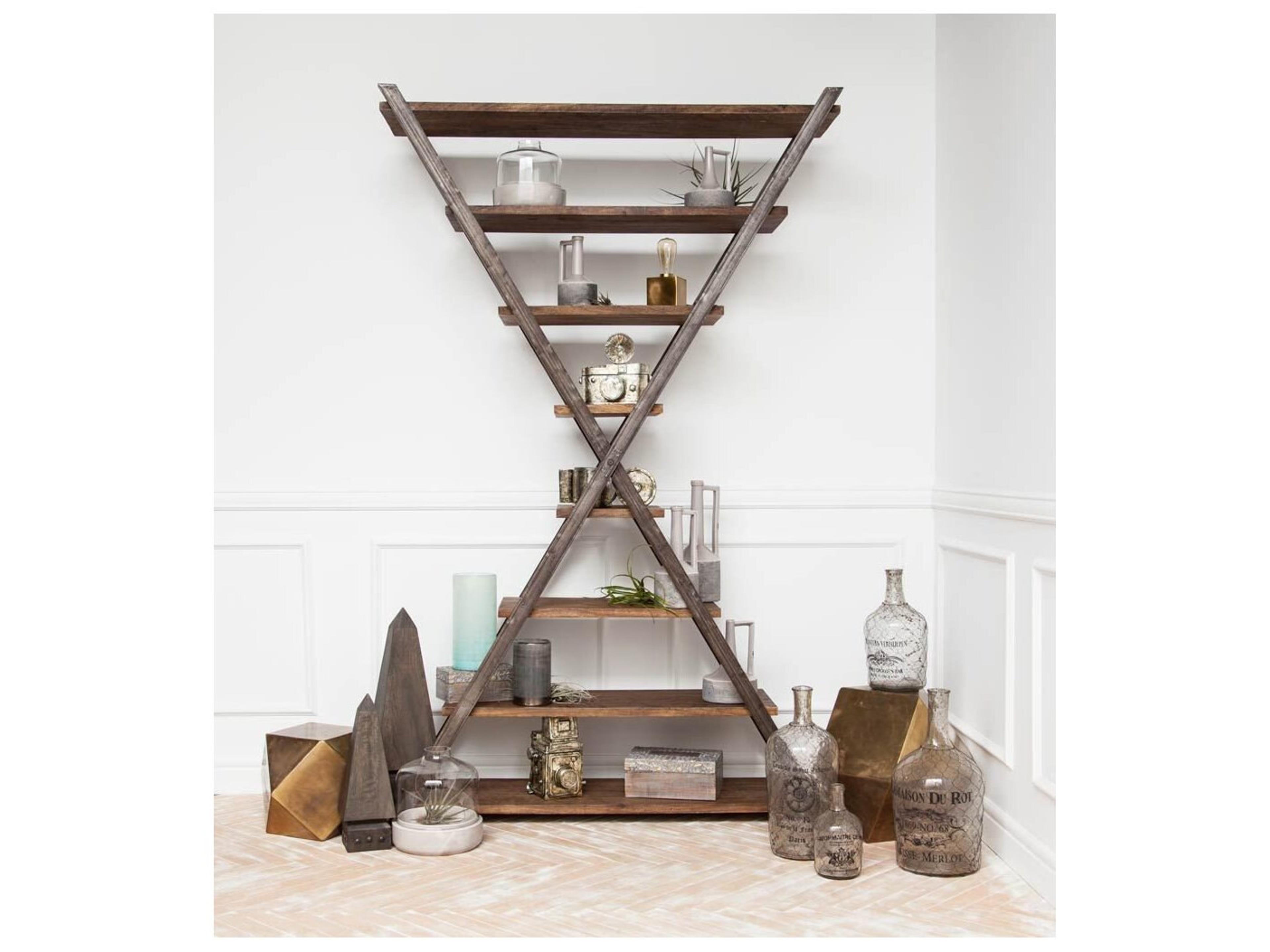 Mercana Exagoni 26" x 18.5" Hexagonal Brass Plated Hexagonal End/Side Table