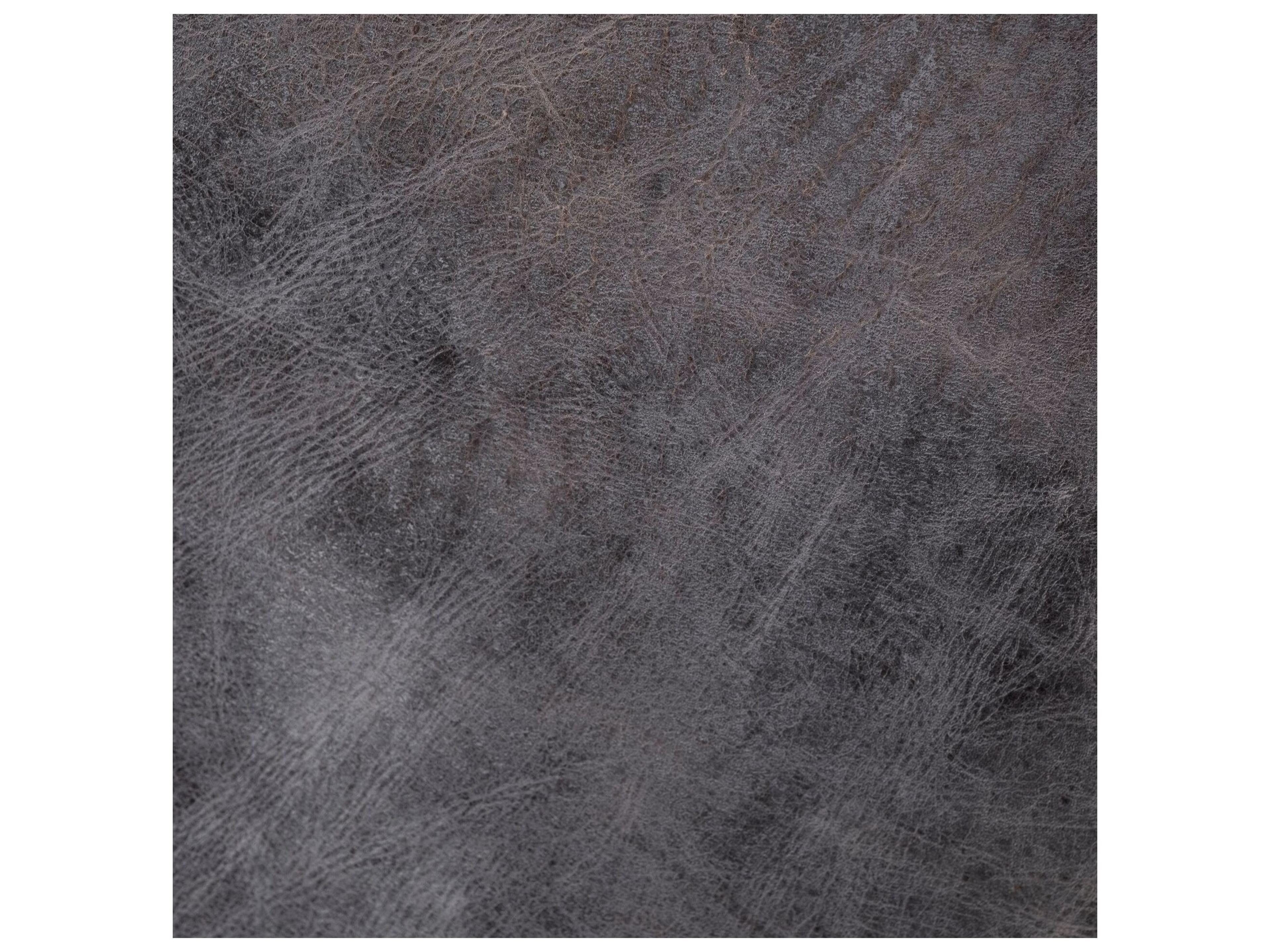 Mercana Horsdal Black Genuine Leather Seat w/ Black Metal Frame Dining Chair