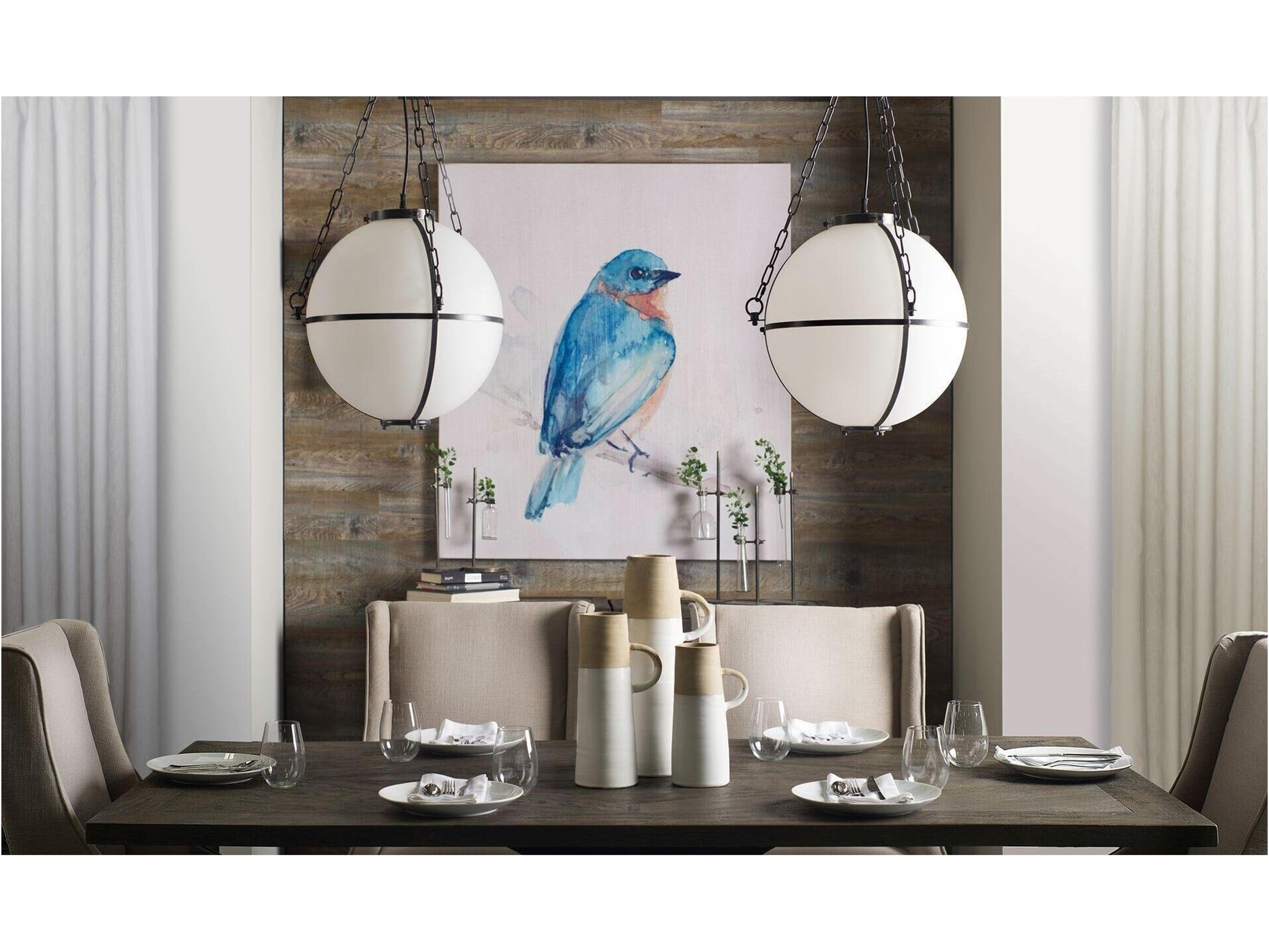 Mercana Maxton II 79x39 Rectangular Brown Solid Wood Top Dark Gunmetal Base Dining Table