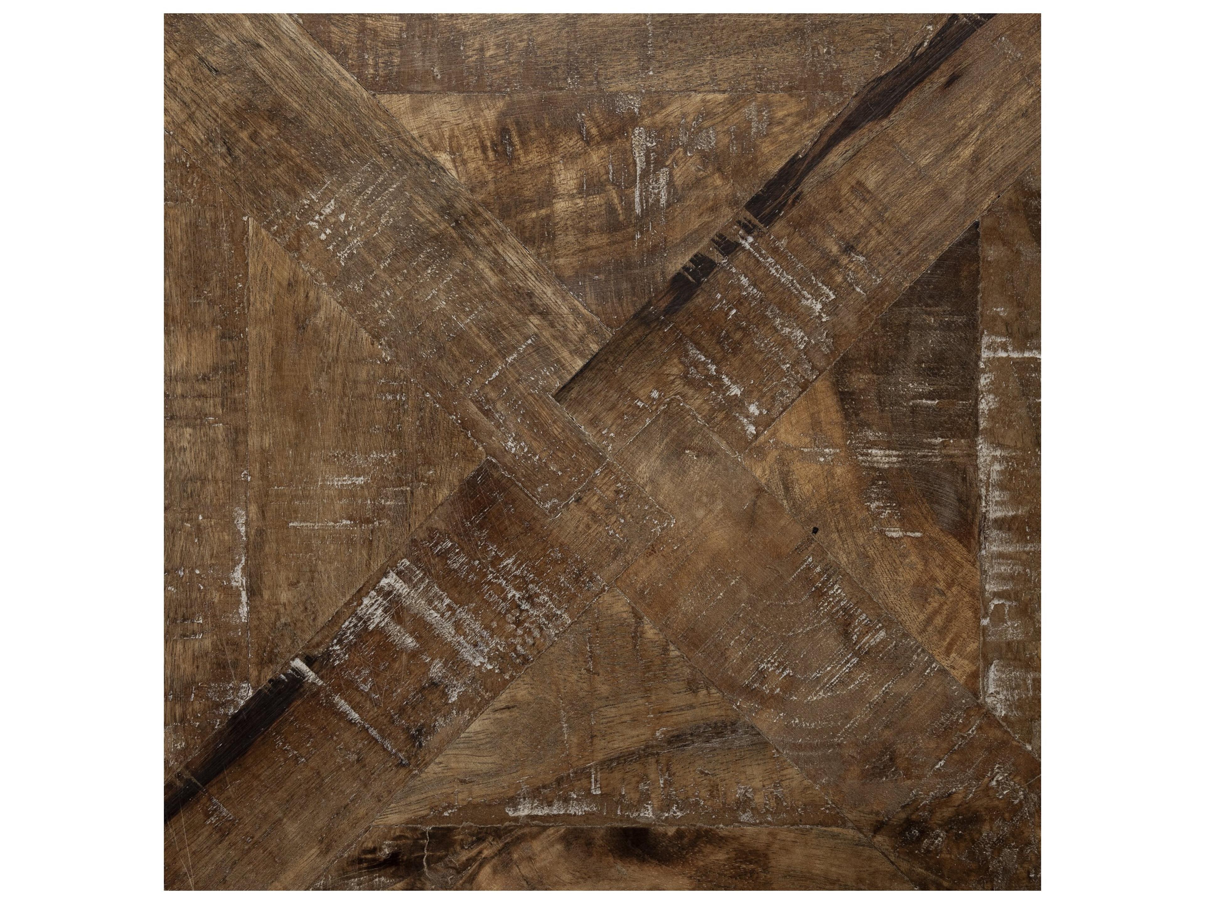 Mercana Clapp III (Set of 2) 20L x 20W Brown Round Wood Top W/ Black Metal Frame Nesting Accent Tables