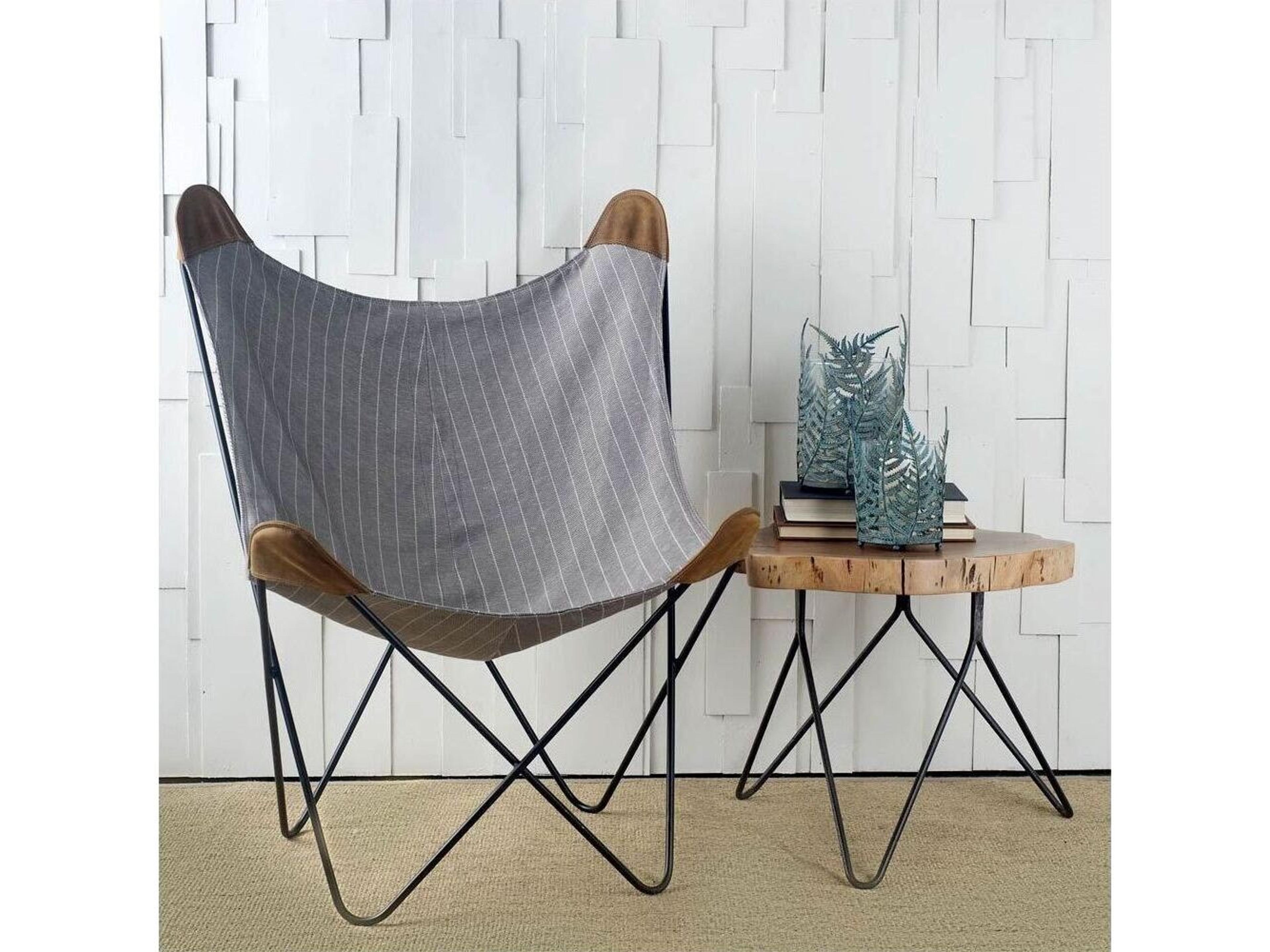 Mercana Palen II Large Green/Gold Metal Fern Leaf Table Candle Holder