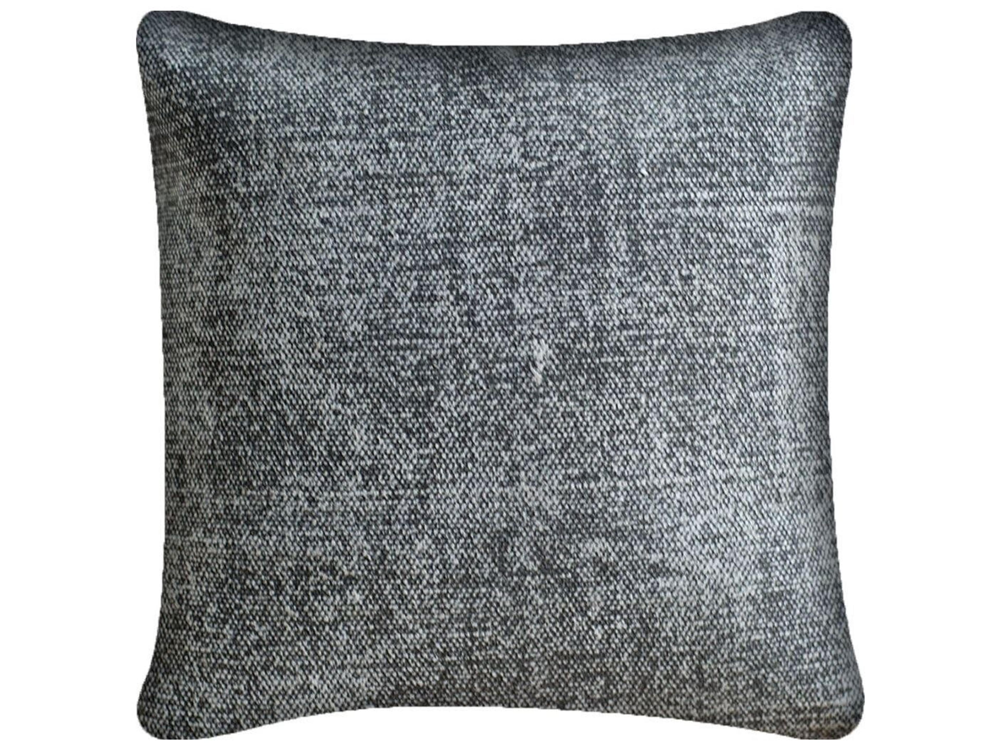 Laneus II 22 x 22 Dark Gray Speckled Decorative Pillow Cover