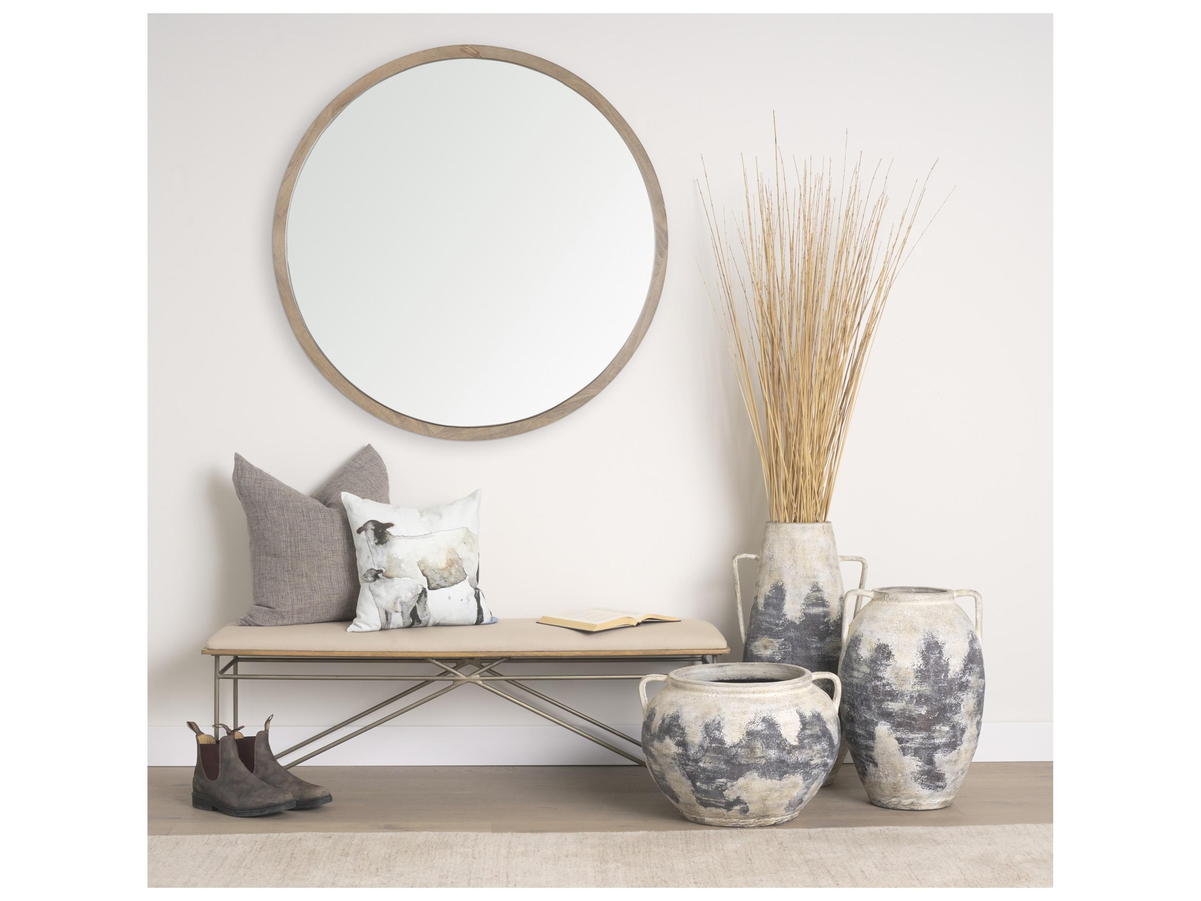 Mercana Clover 18 x 18 Gray Watercolor Lambs Decorative Pillow Cover