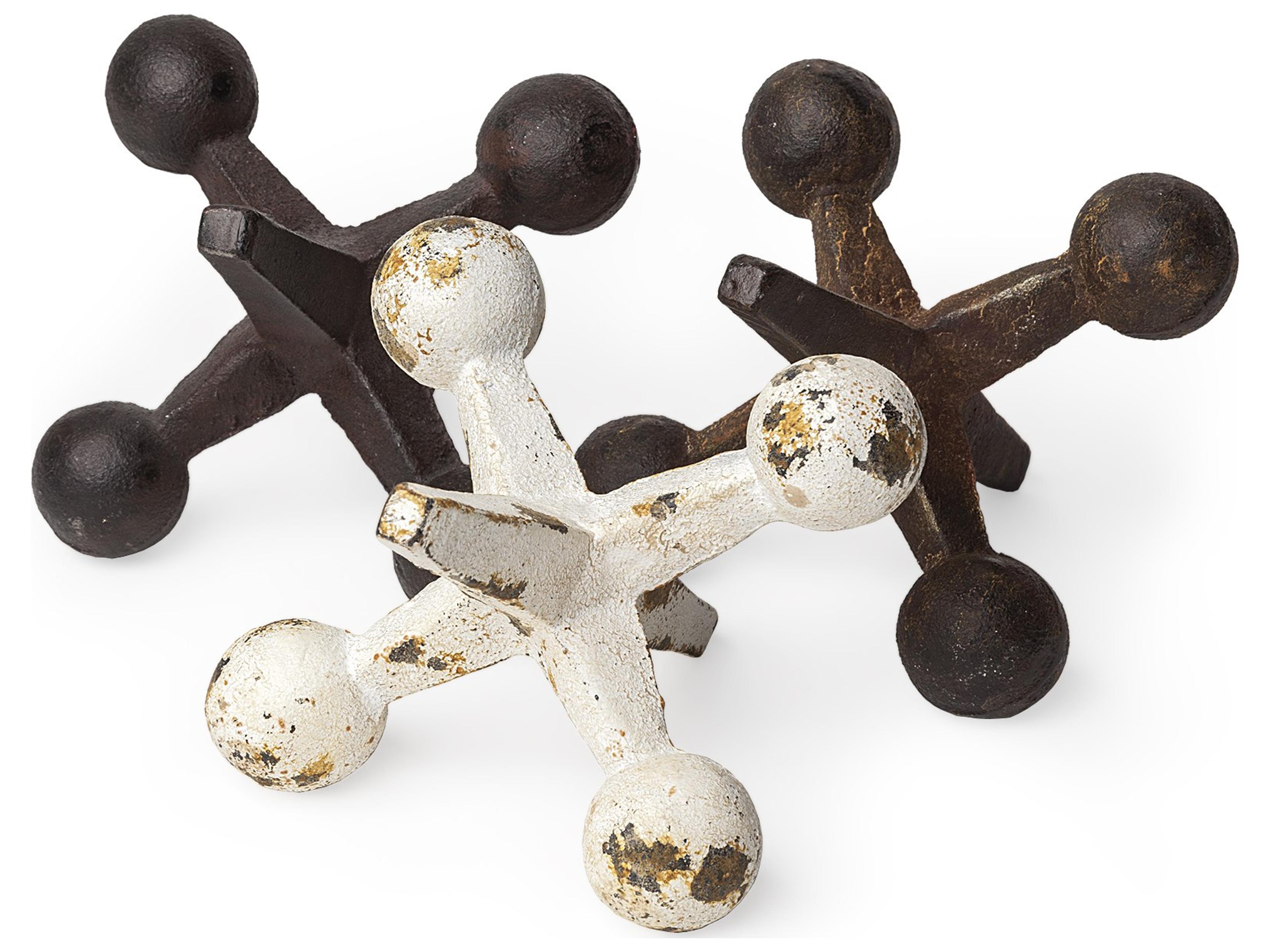 Mercana Jax Set of 3 8L x 7W Cast Iron Metal Jacks