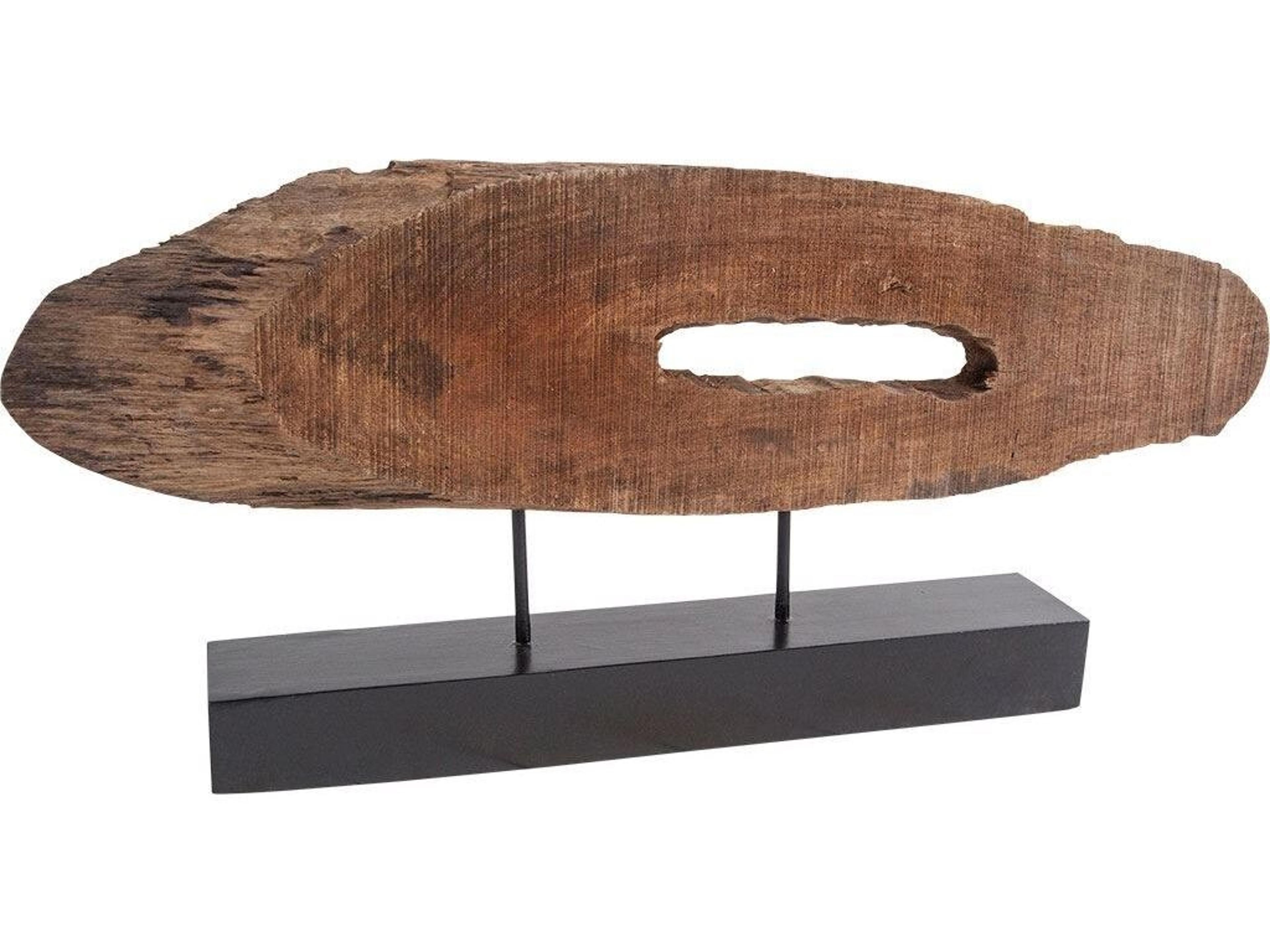 Yeadon I 5L x 34W Brown Shaped Oval Wood Object