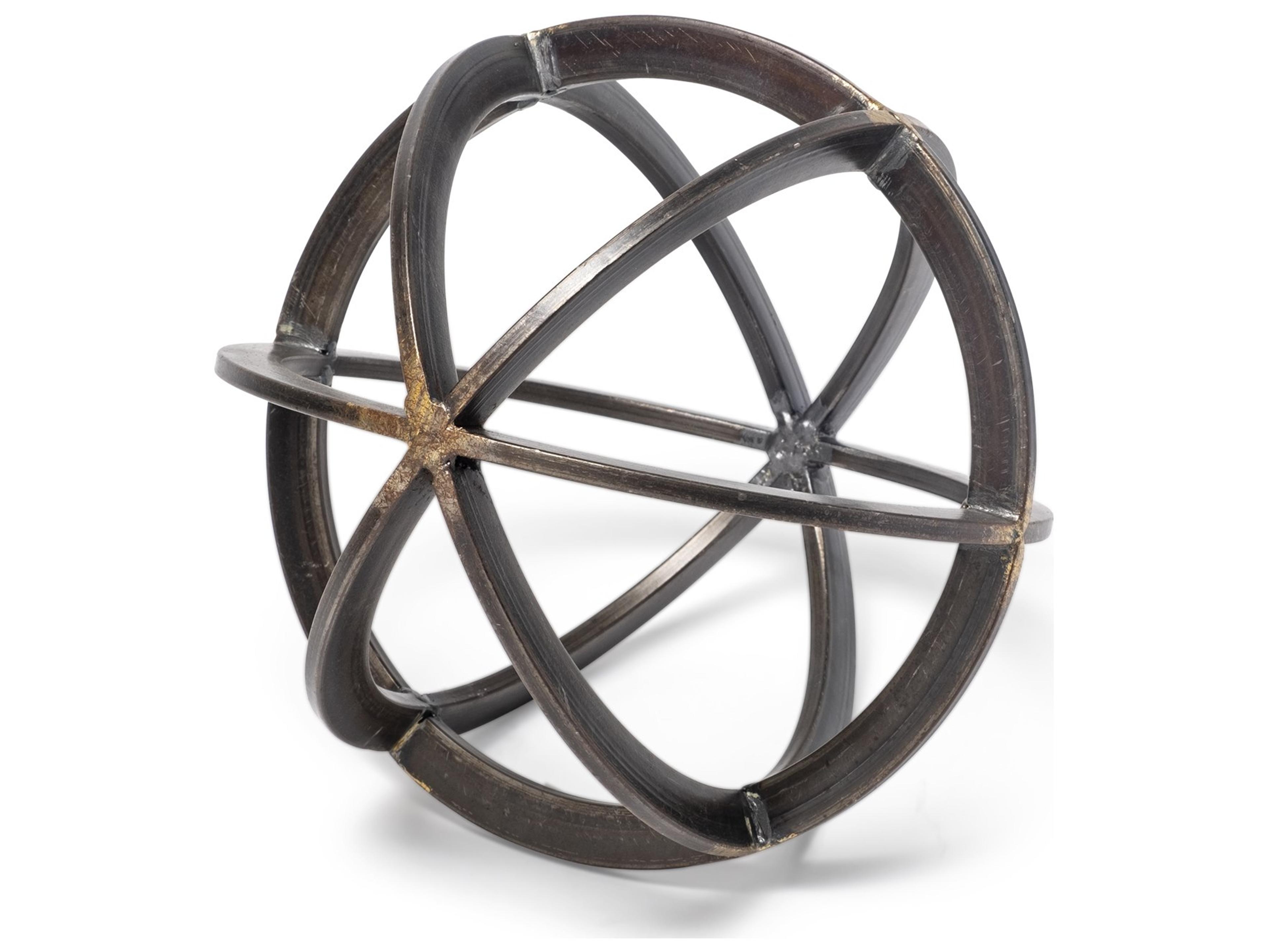 Galenna I (Small) 8L x 8W Black Metal Circular Decorative Orb