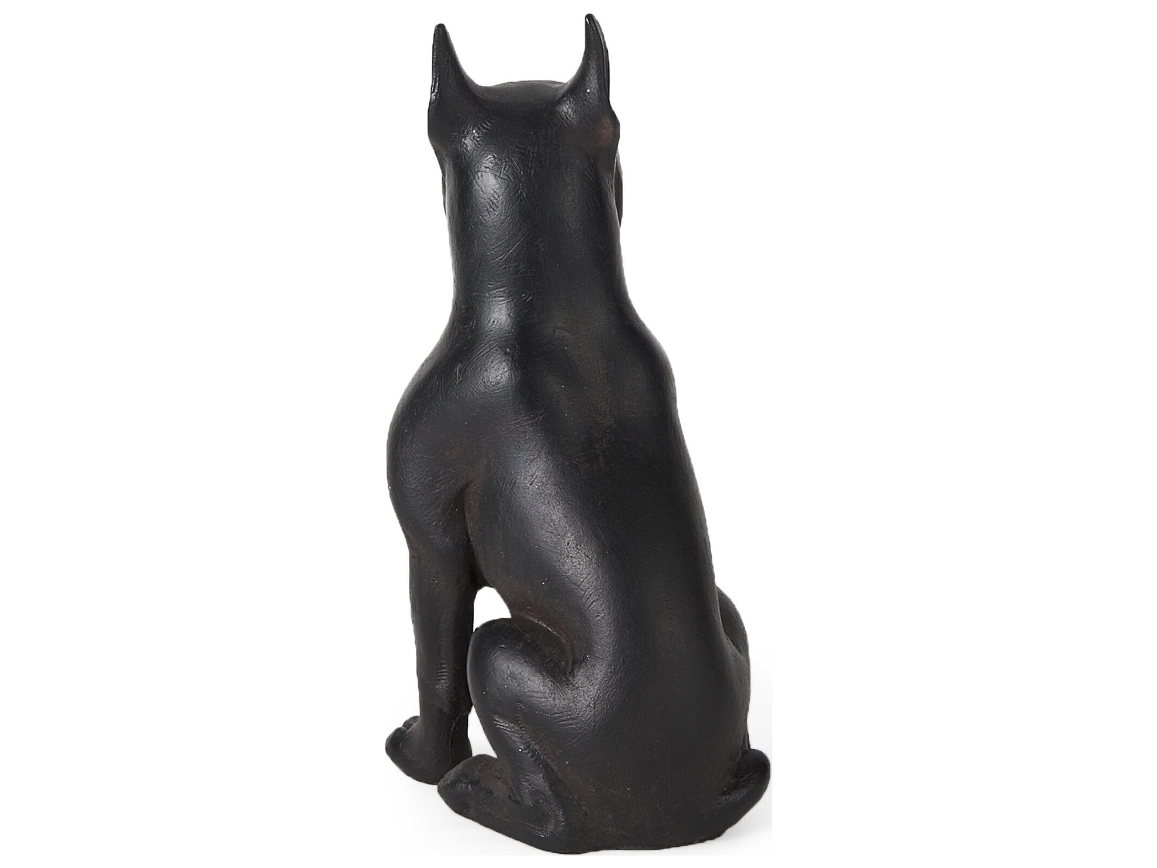 Mercana Rocky 4L x 5W Black Resin Boxer Dog