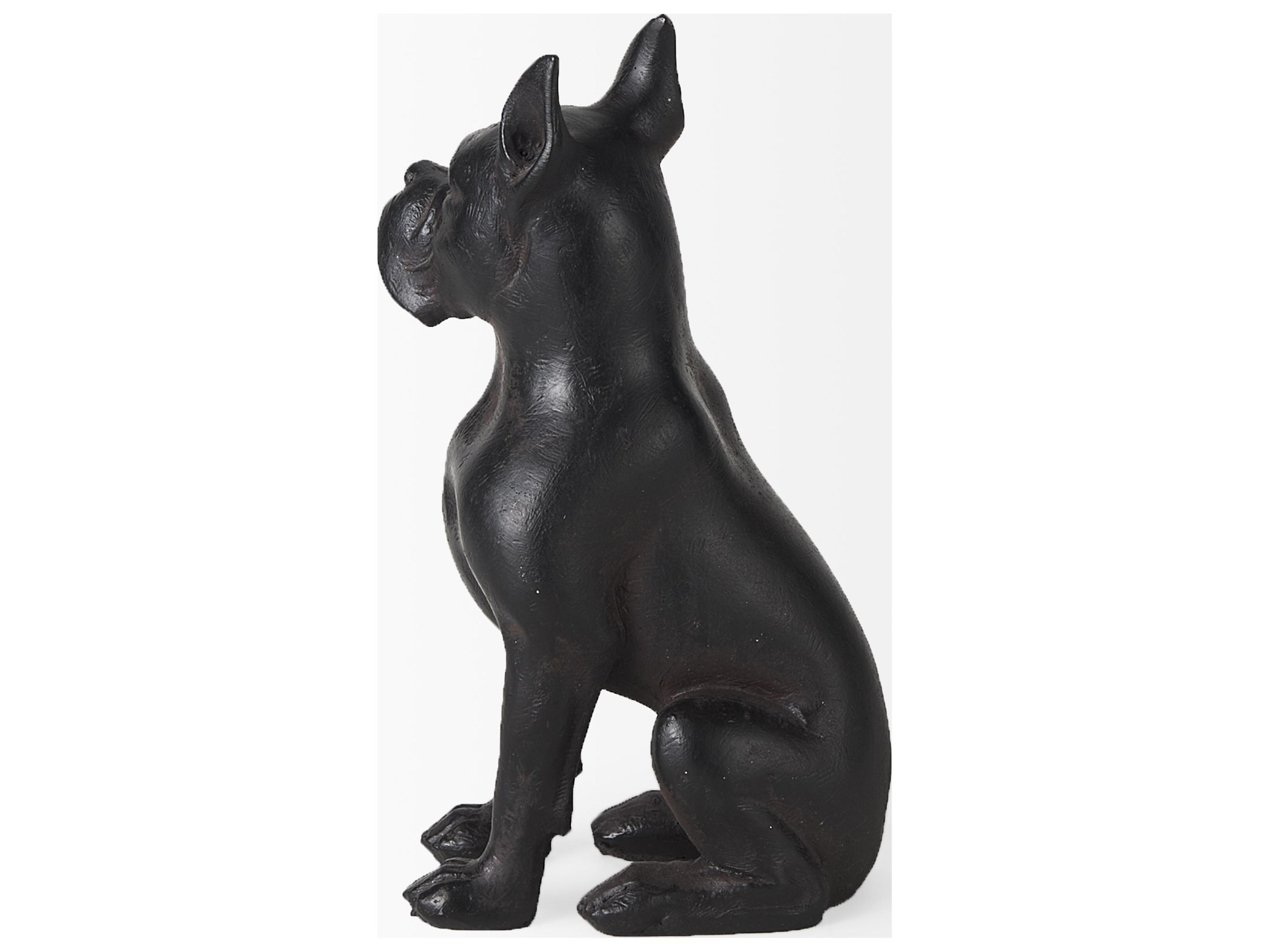 Mercana Rocky 4L x 5W Black Resin Boxer Dog