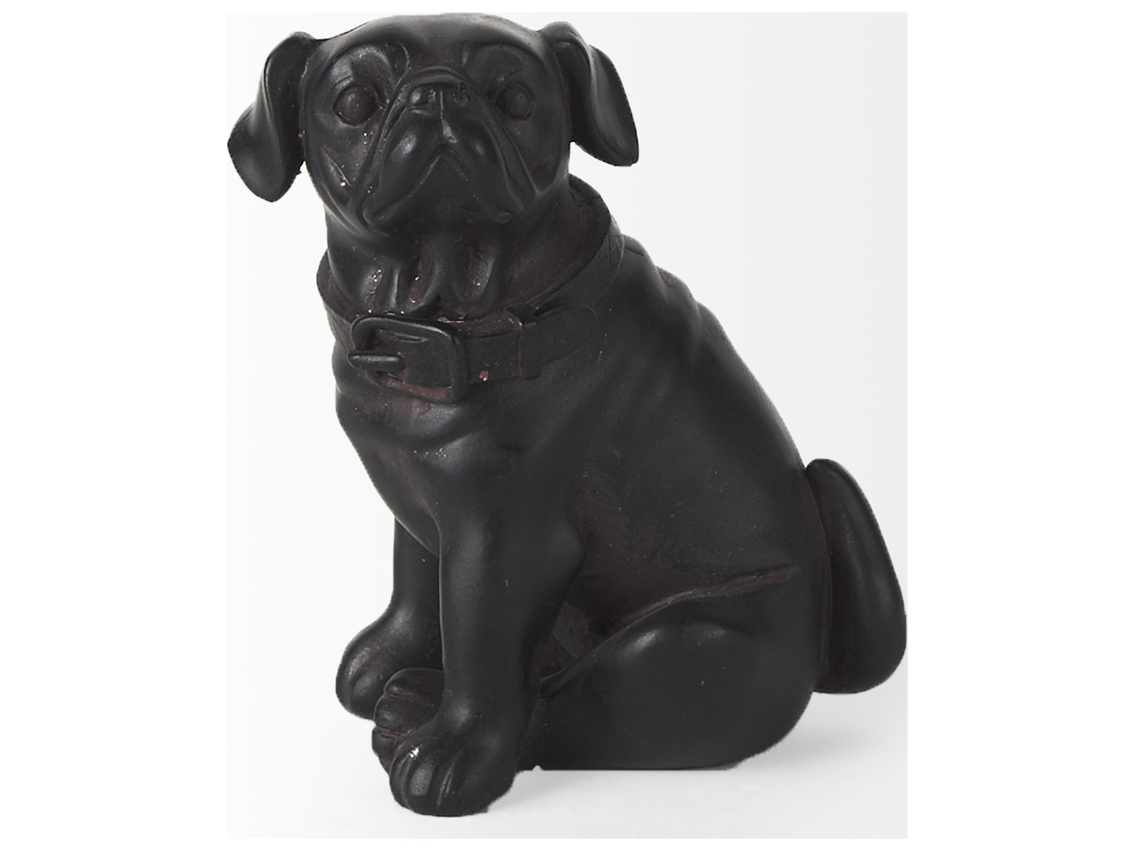Mercana Cadence 4L x 5W Black Resin Pug Dog