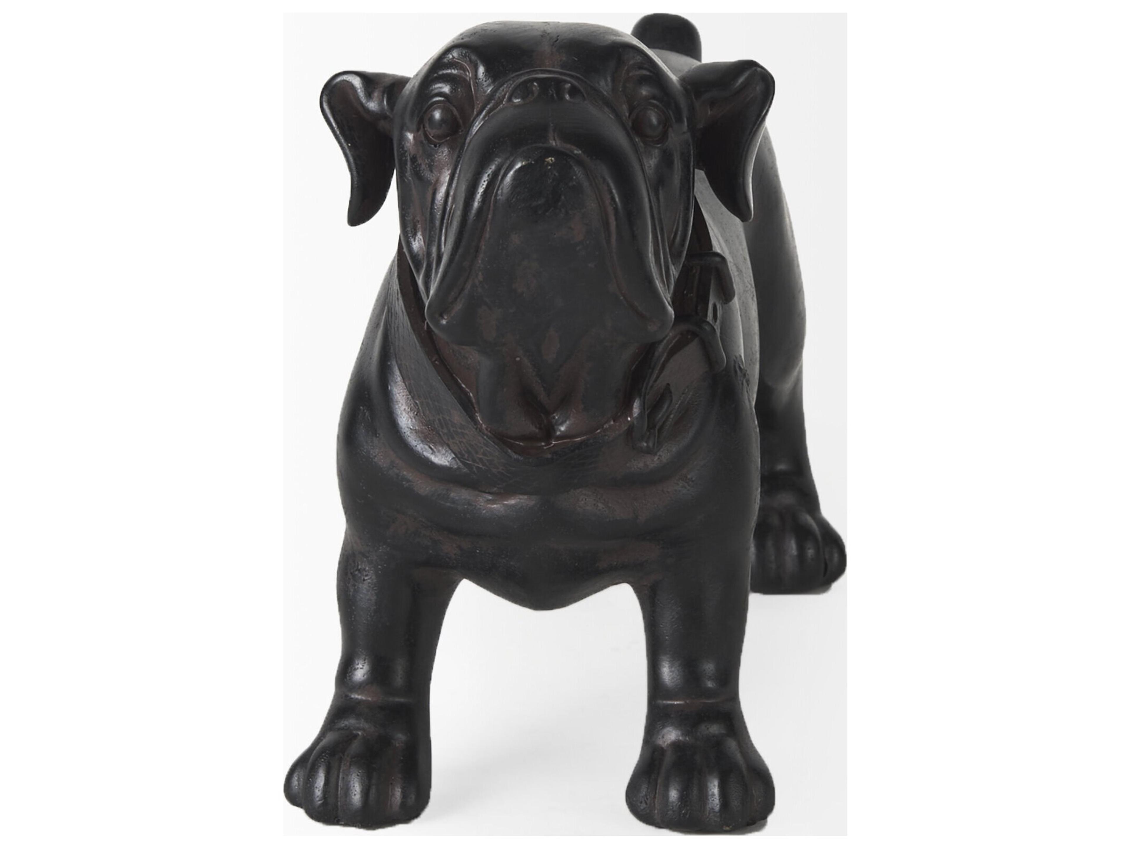 Mercana Hugo 5L x 13W Black Resin Bulldog