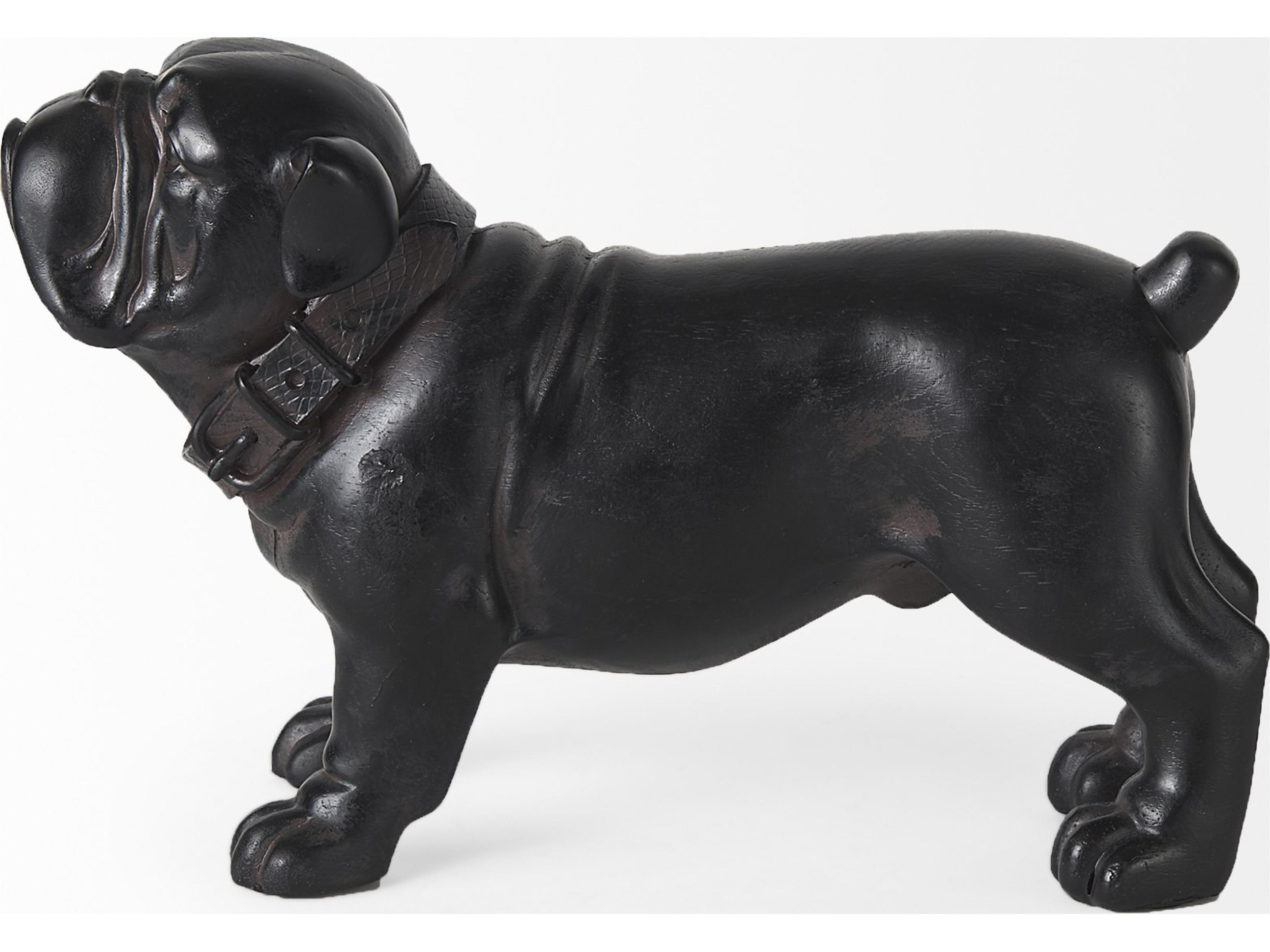 Mercana Hugo 5L x 13W Black Resin Bulldog