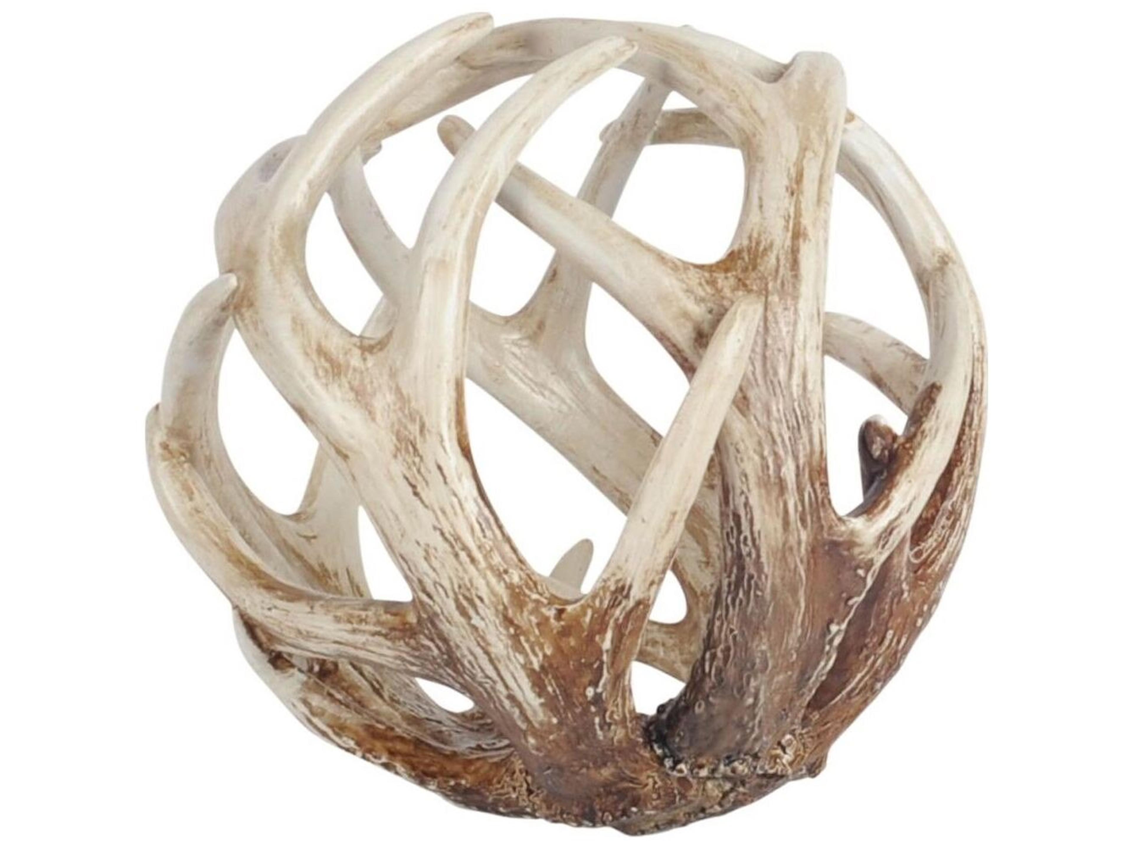 Ramus II (Large) 7L x 7W Brown Antler Shaped Decorative Orb Ball