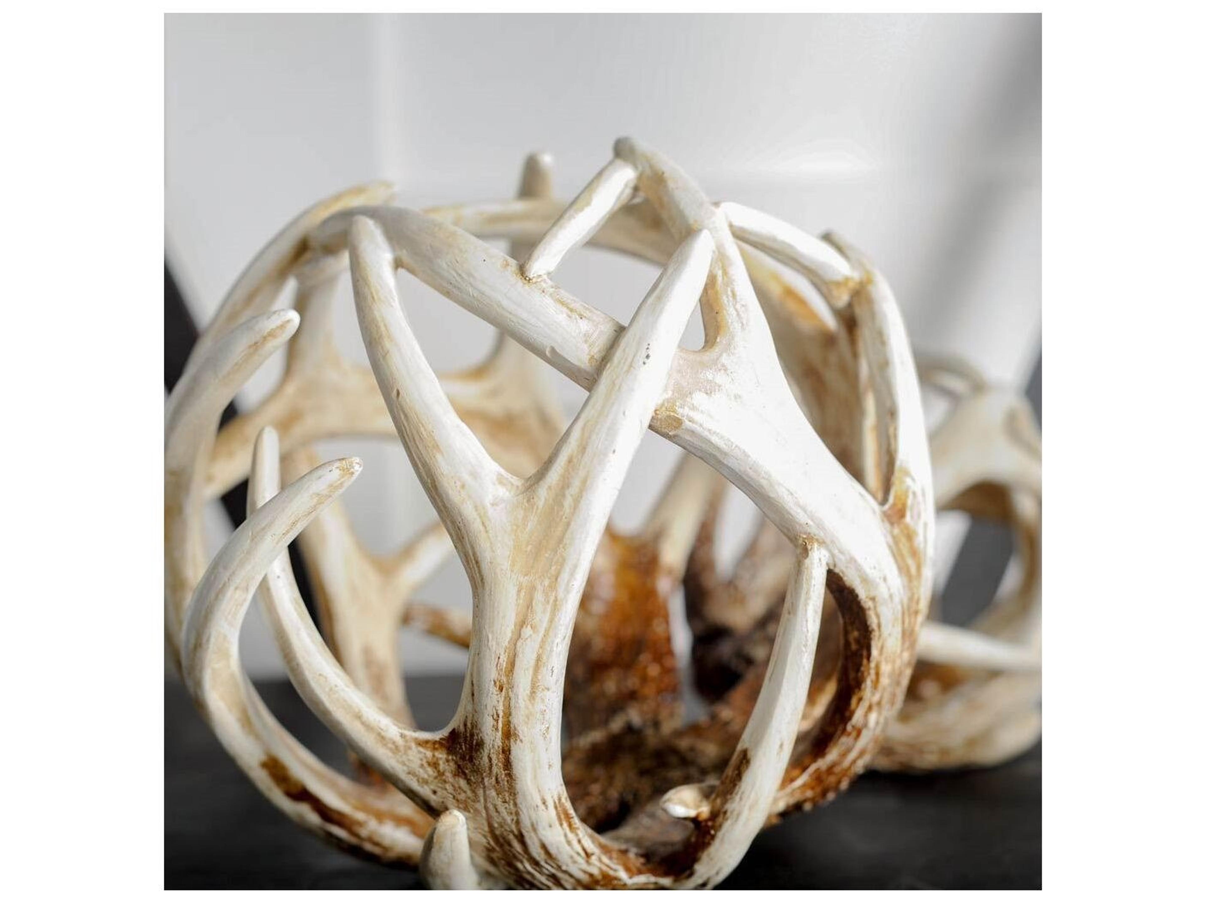 Mercana Ramus II (Large) 7L x 7W Brown Antler Shaped Decorative Orb Ball