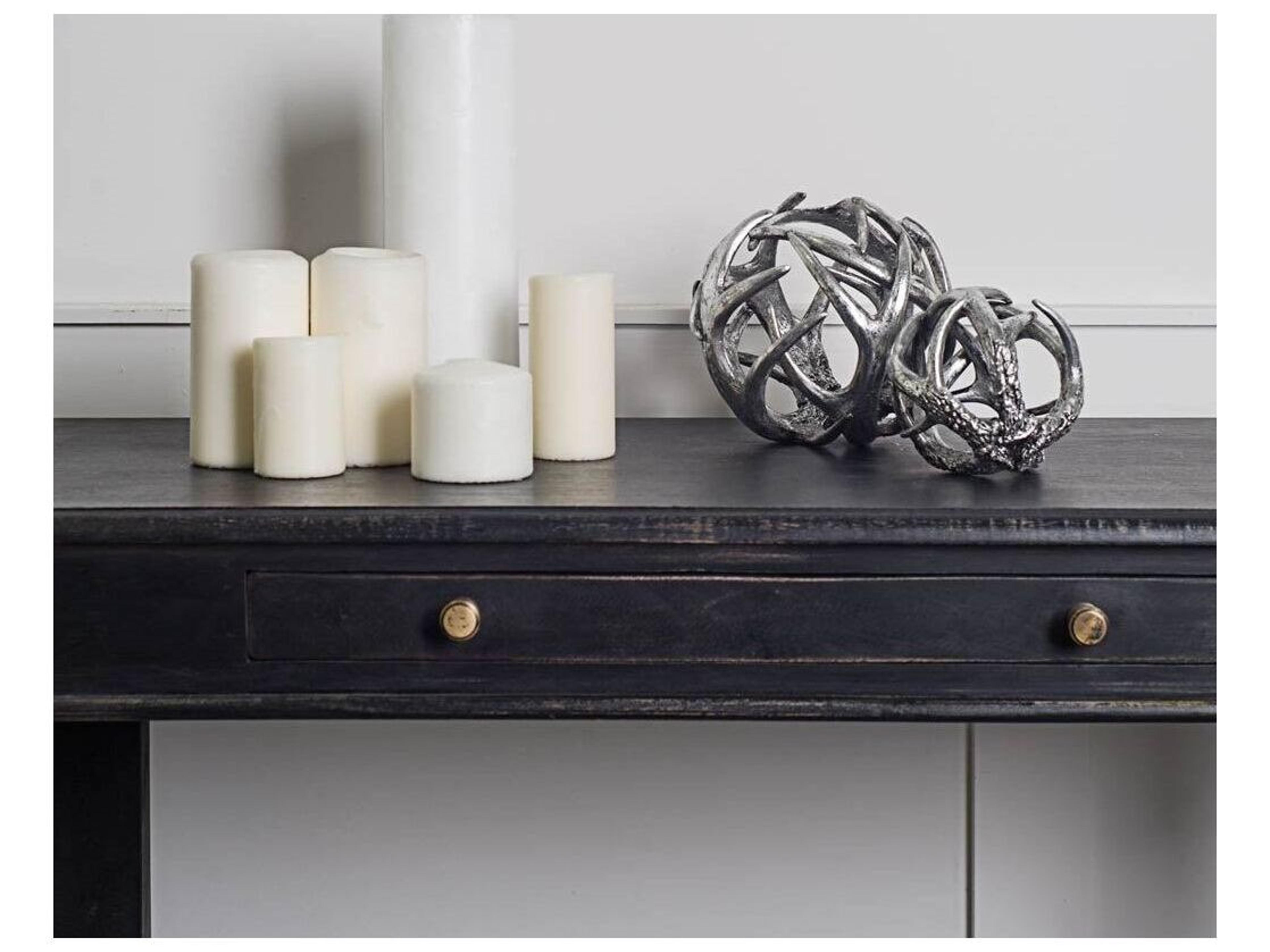 Mercana Ramus III (Small) 5L x 5W Silver Antler Shaped Decorative Orb Ball