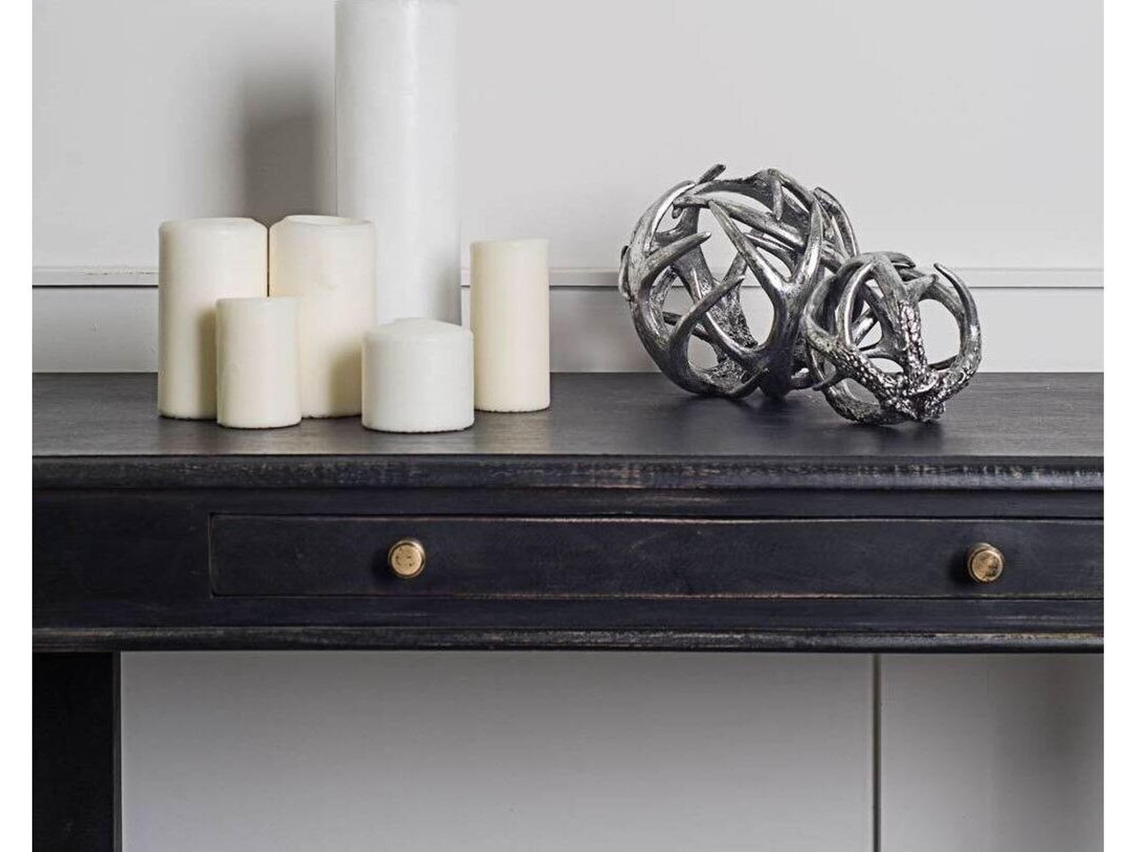 Mercana Ramus IV (Large) 7L x 7W Silver Antler Shaped Decorative Orb Ball