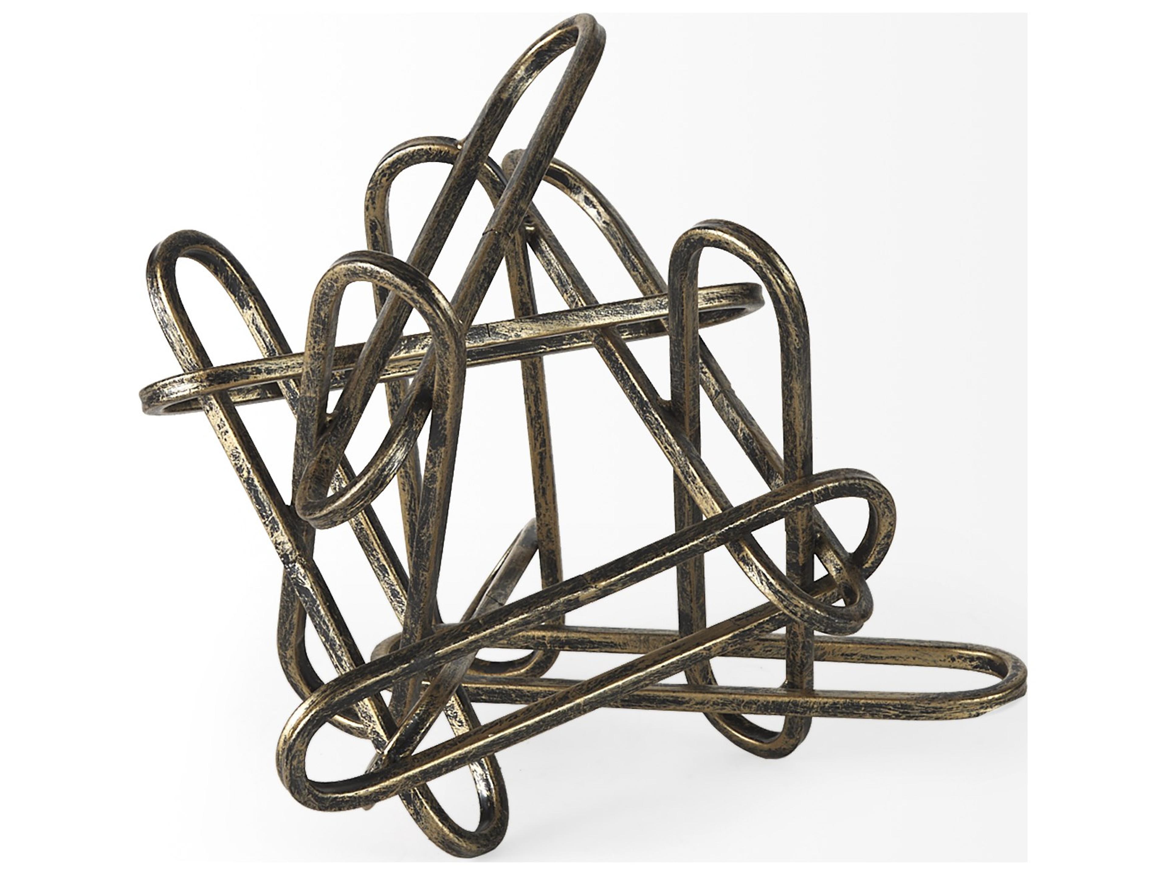 Mercana Henderson II 10L x 12W Gold Metal Paperclip Object