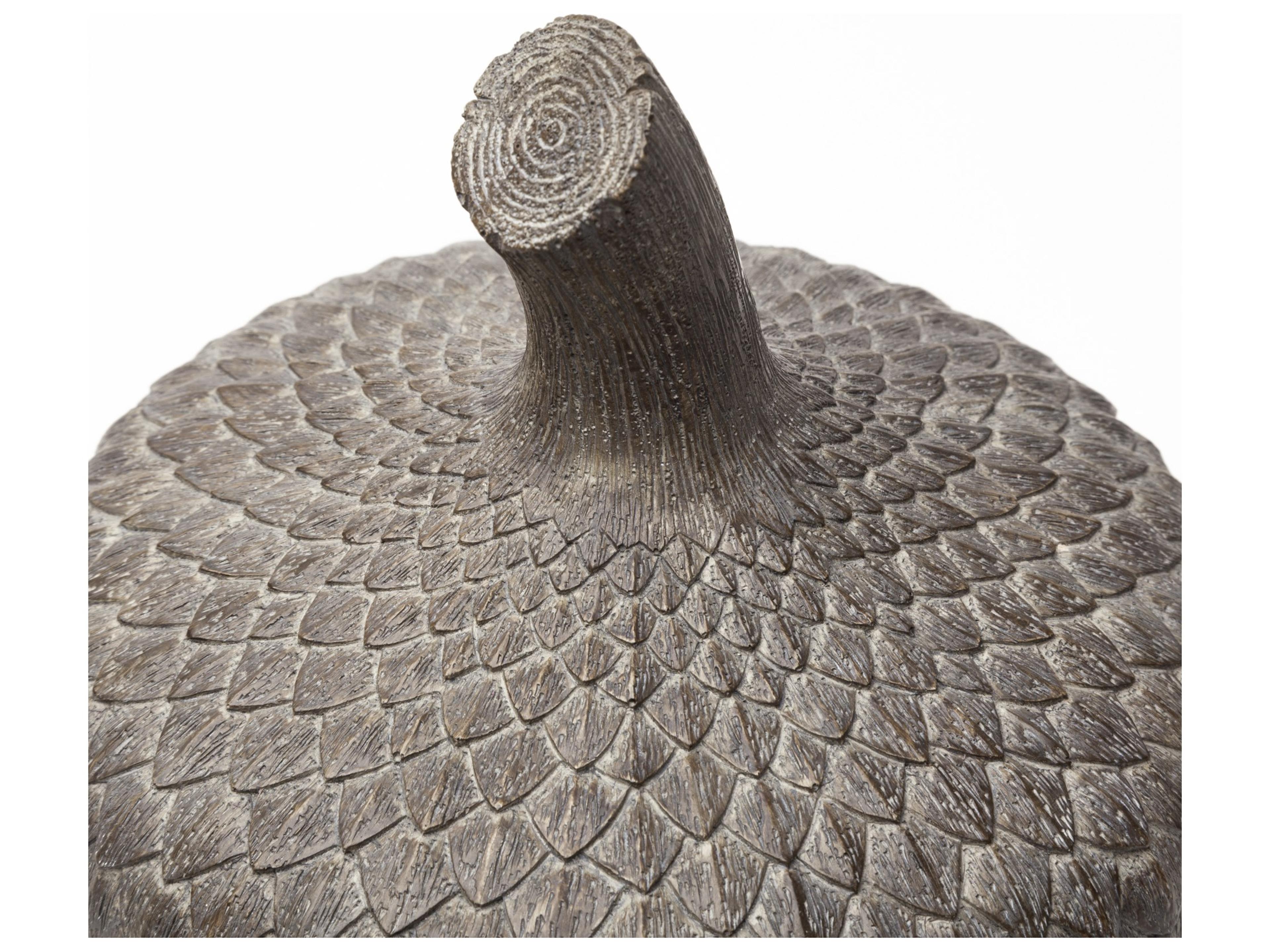 Mercana Mandor I (Small) 6L x 6W Brown Resin Acorn Box