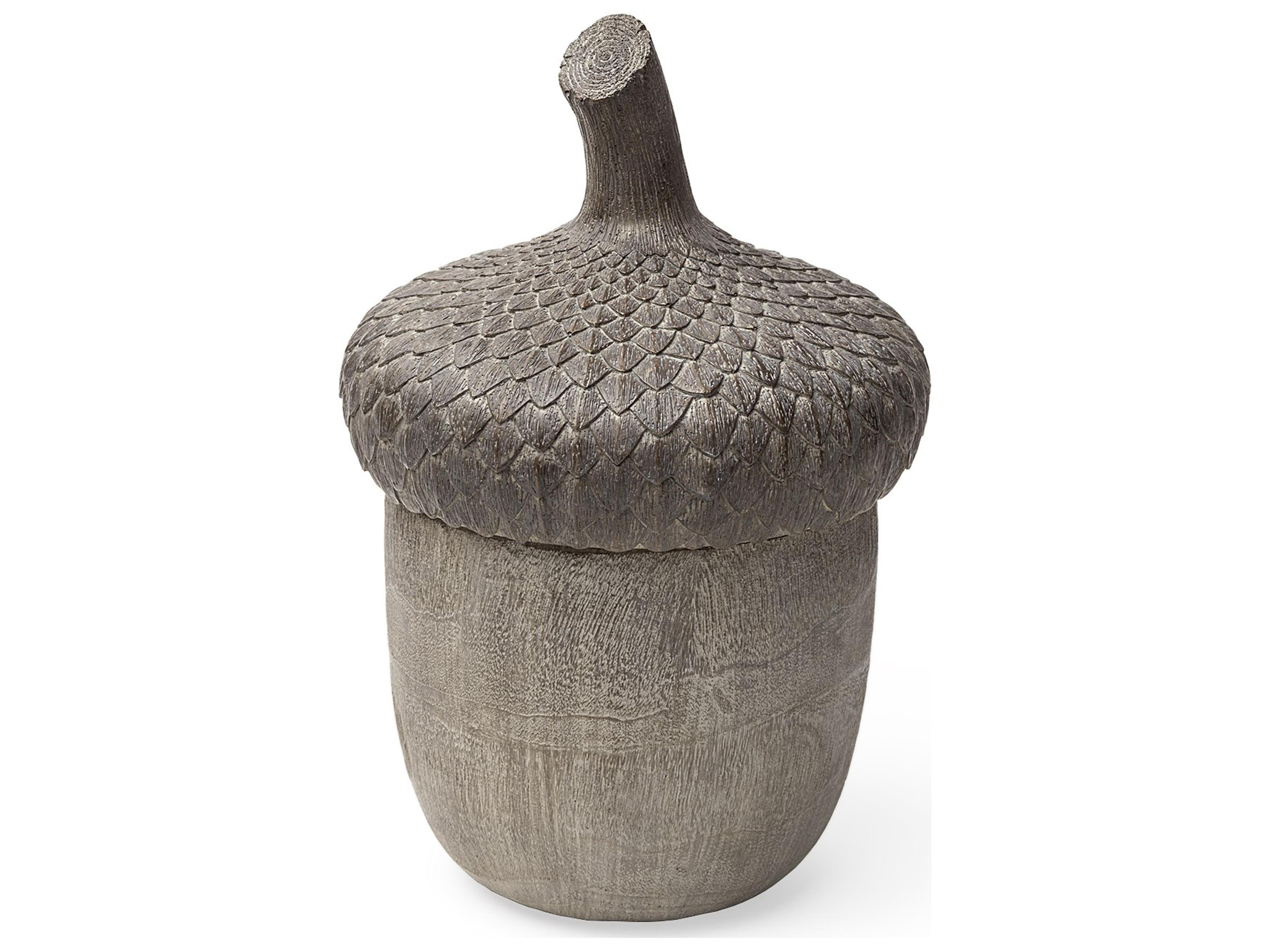 Mercana Mandor I (Small) 6L x 6W Brown Resin Acorn Box