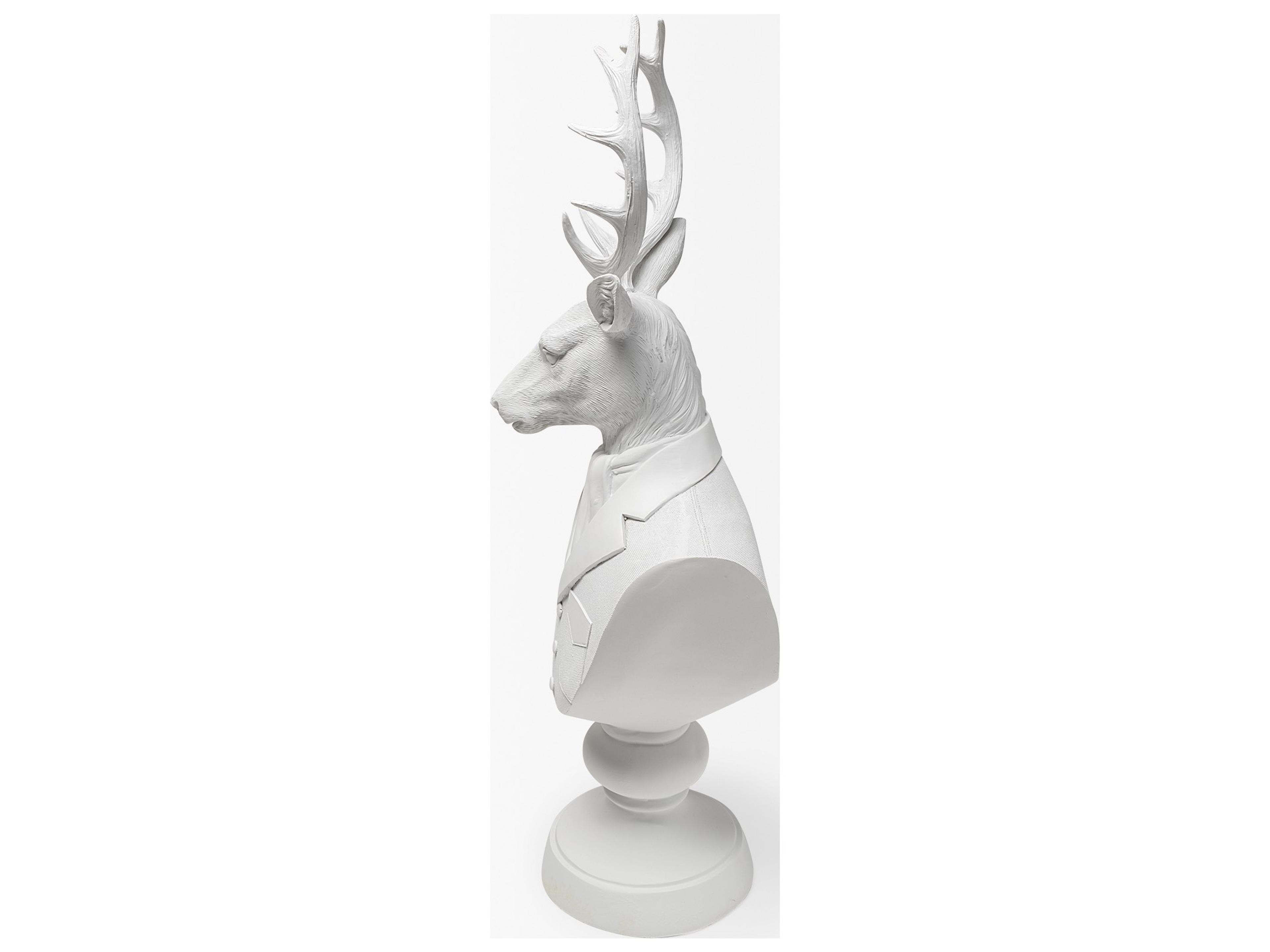 Mercana Mozart 8L x 6W White Resin Deer In A Suit