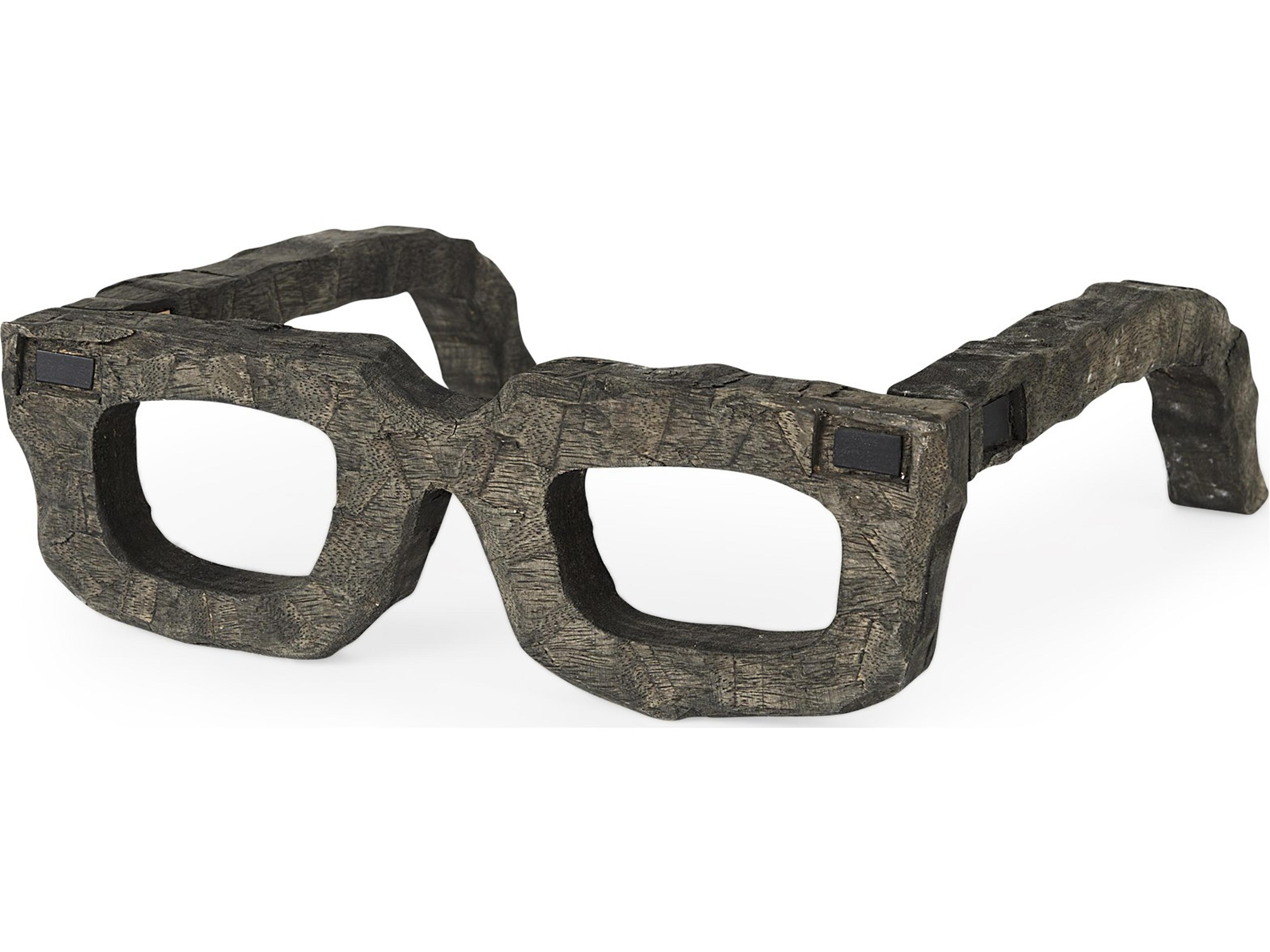 Mercana Elliot 13L x 14W Brown Wooden Eyeglasses