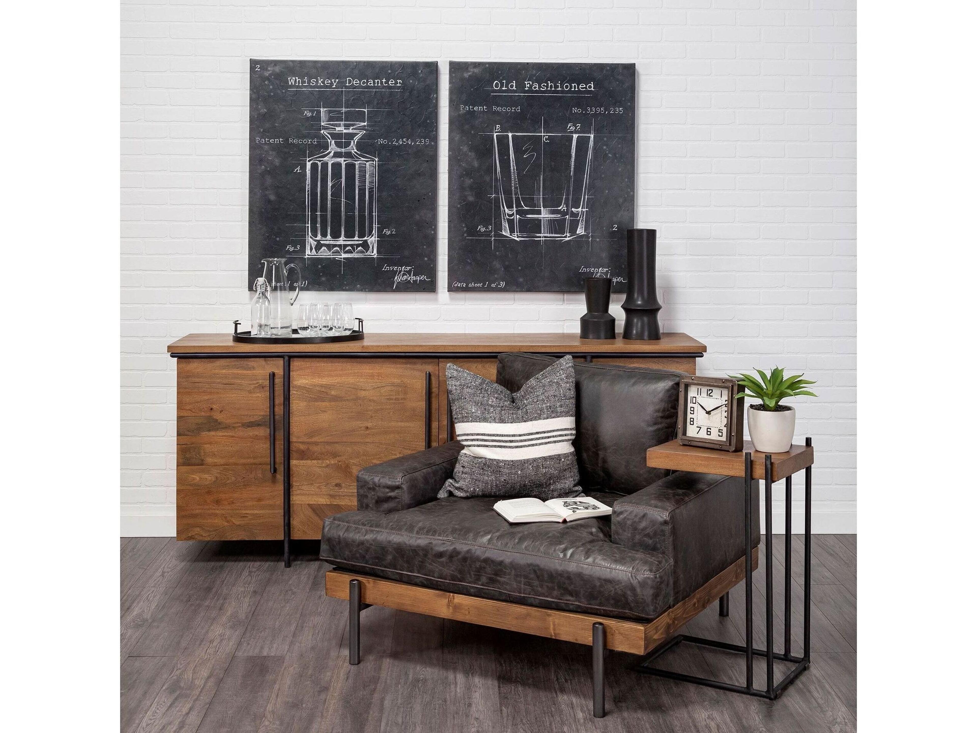 Mercana Redding Bronze Toned Metal Square Table Clock