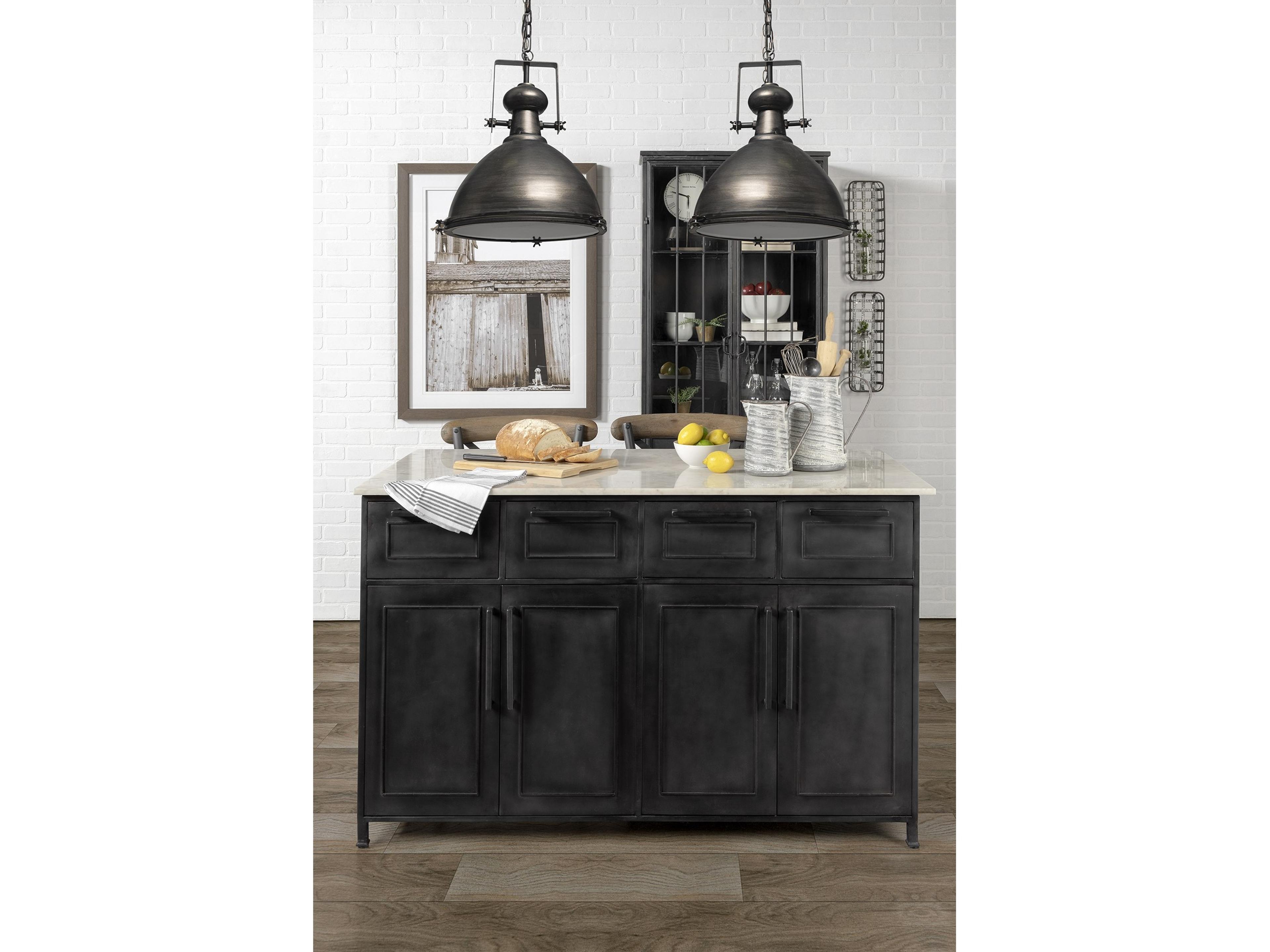 Mercana Bashaw I 17x20 Gray Toned Metal Dome Pendant Light