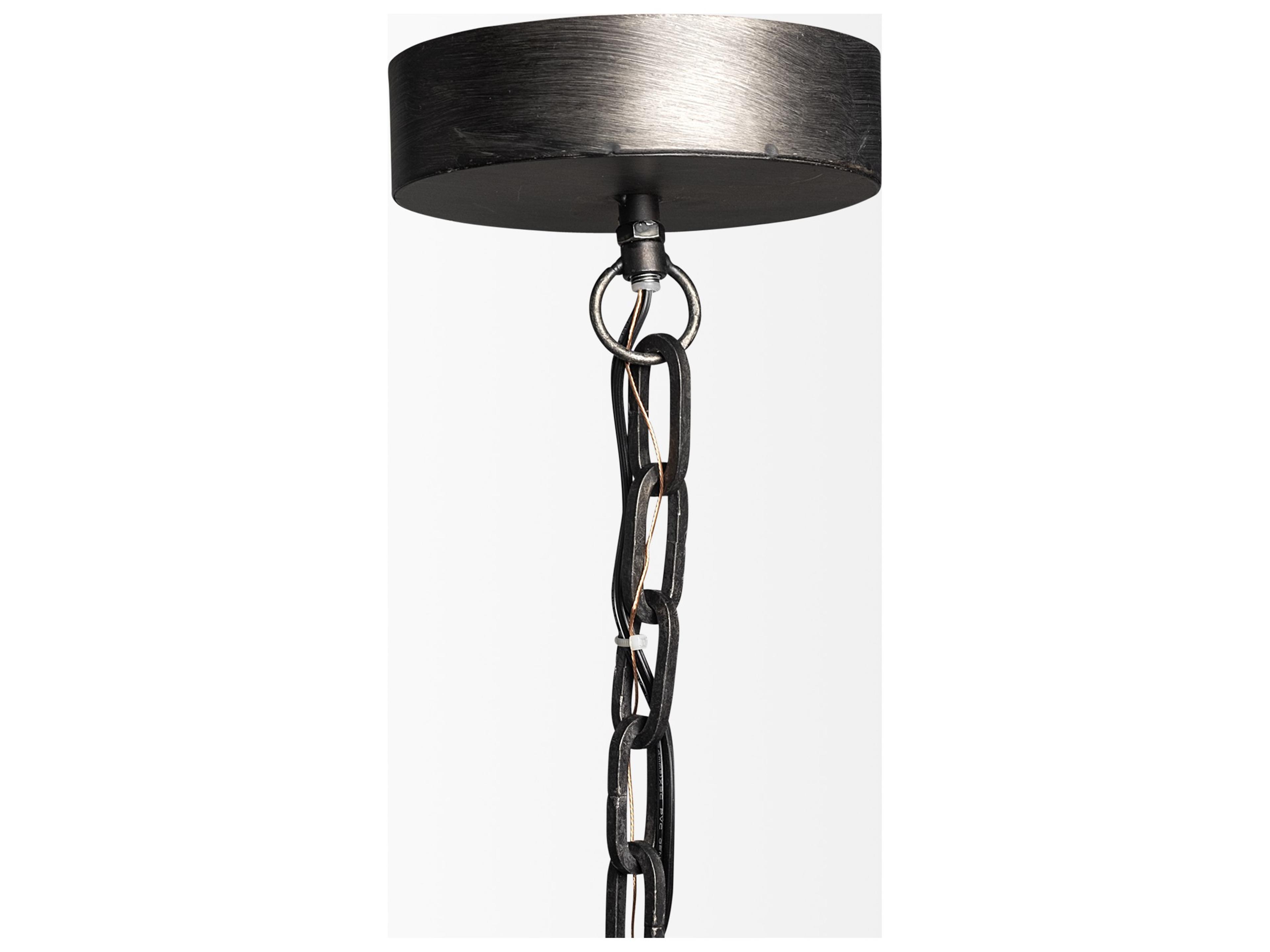 Mercana Bashaw I 17x20 Gray Toned Metal Dome Pendant Light