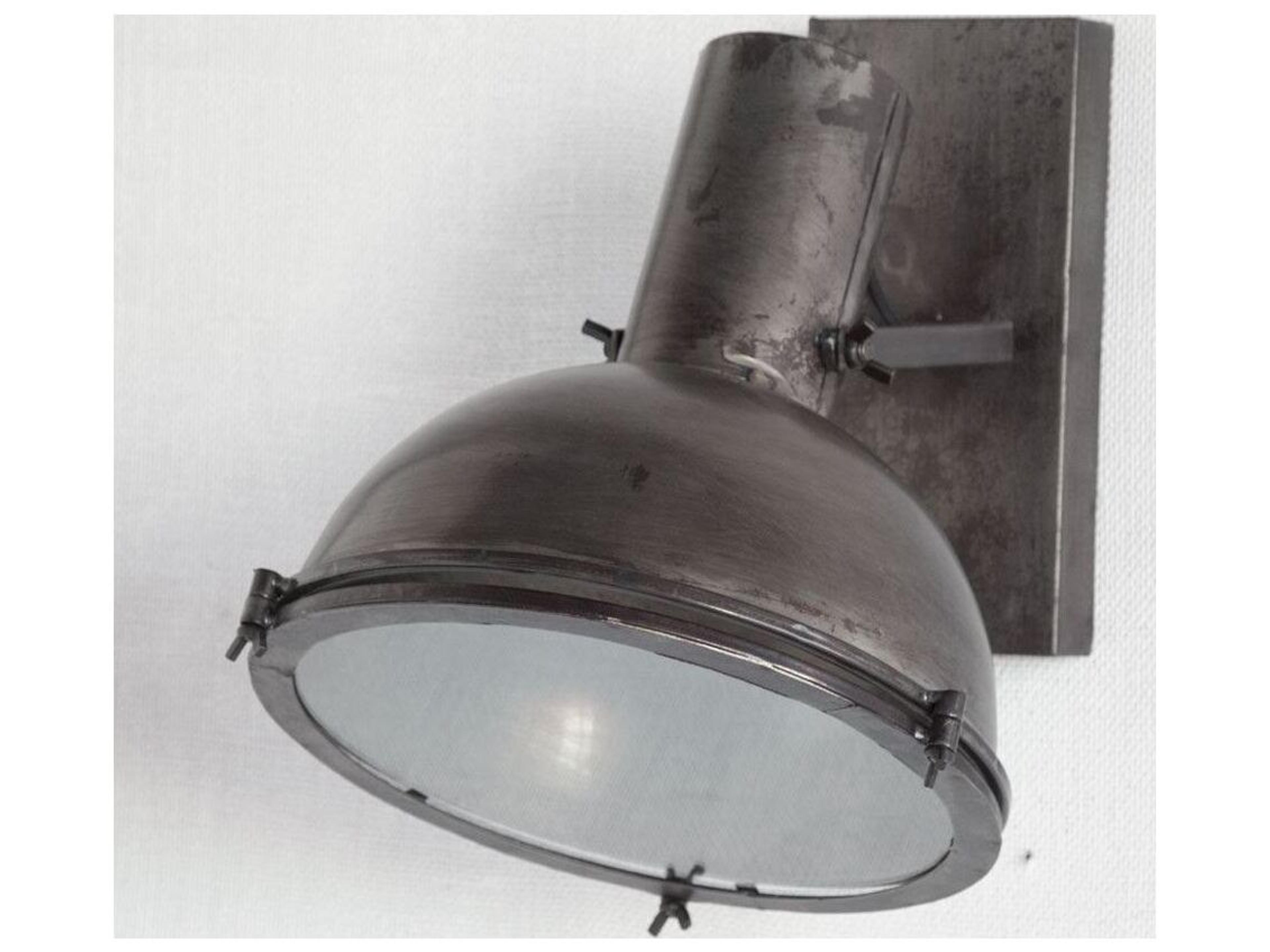 Mercana Taza 10.3x12 Gray Metal Dome Shade Wall Sconce
