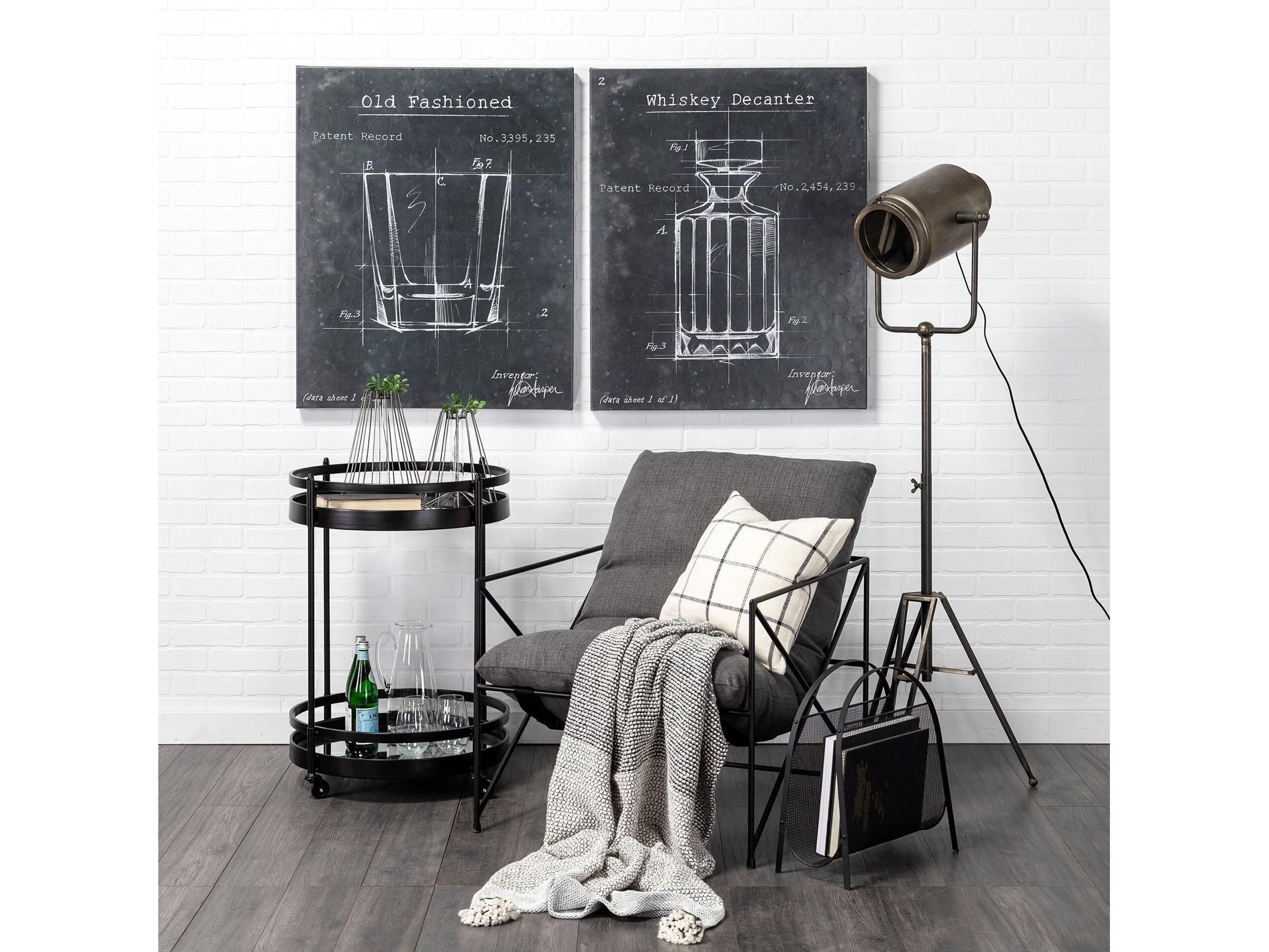 Mercana Debdou (61"H) Gold Metal Adjustable Cinema-Style Floor Lamp