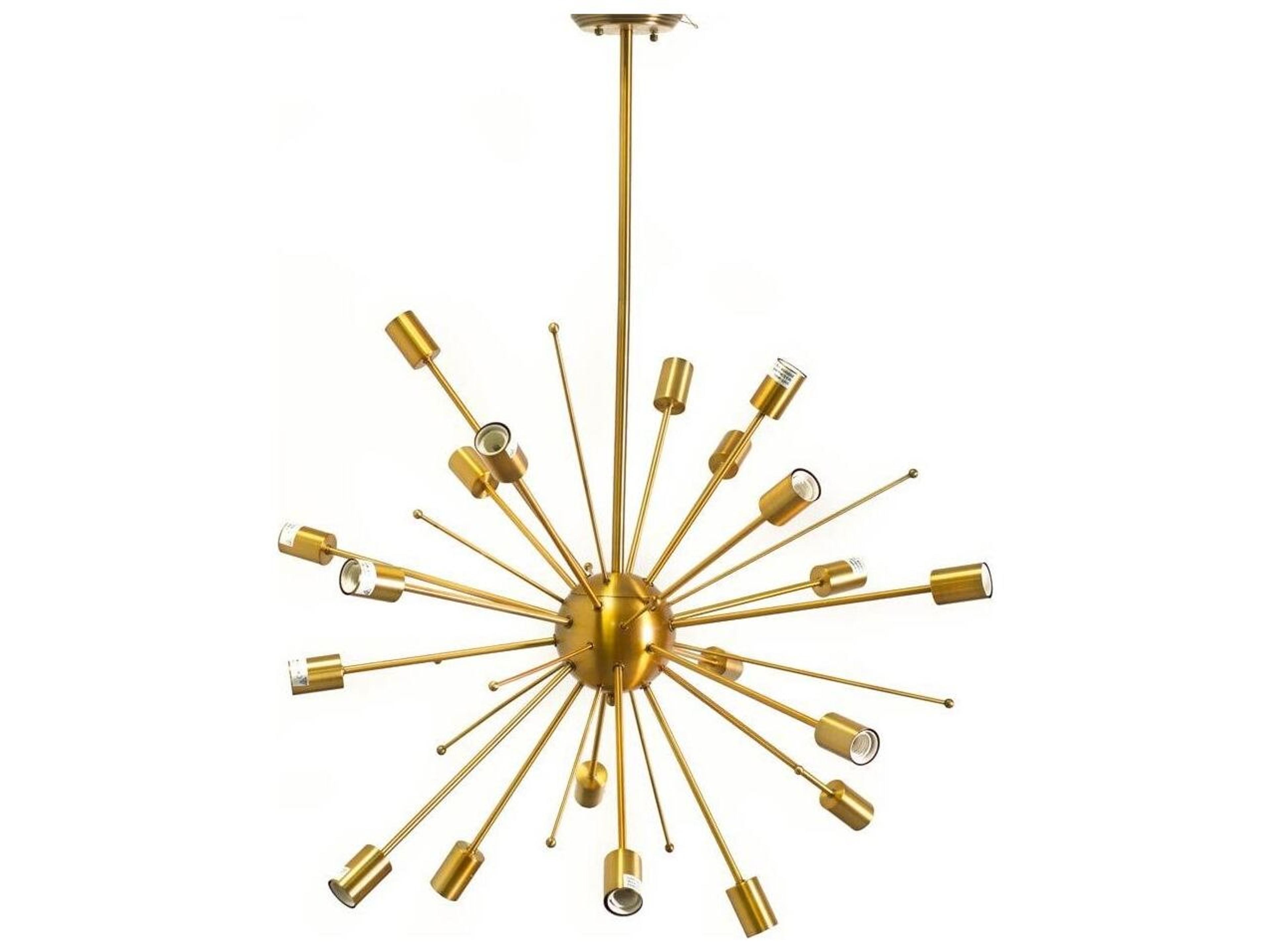 Mercana Edisonna II (38"D) Gold Sputnik Twenty Bulb Chandelier
