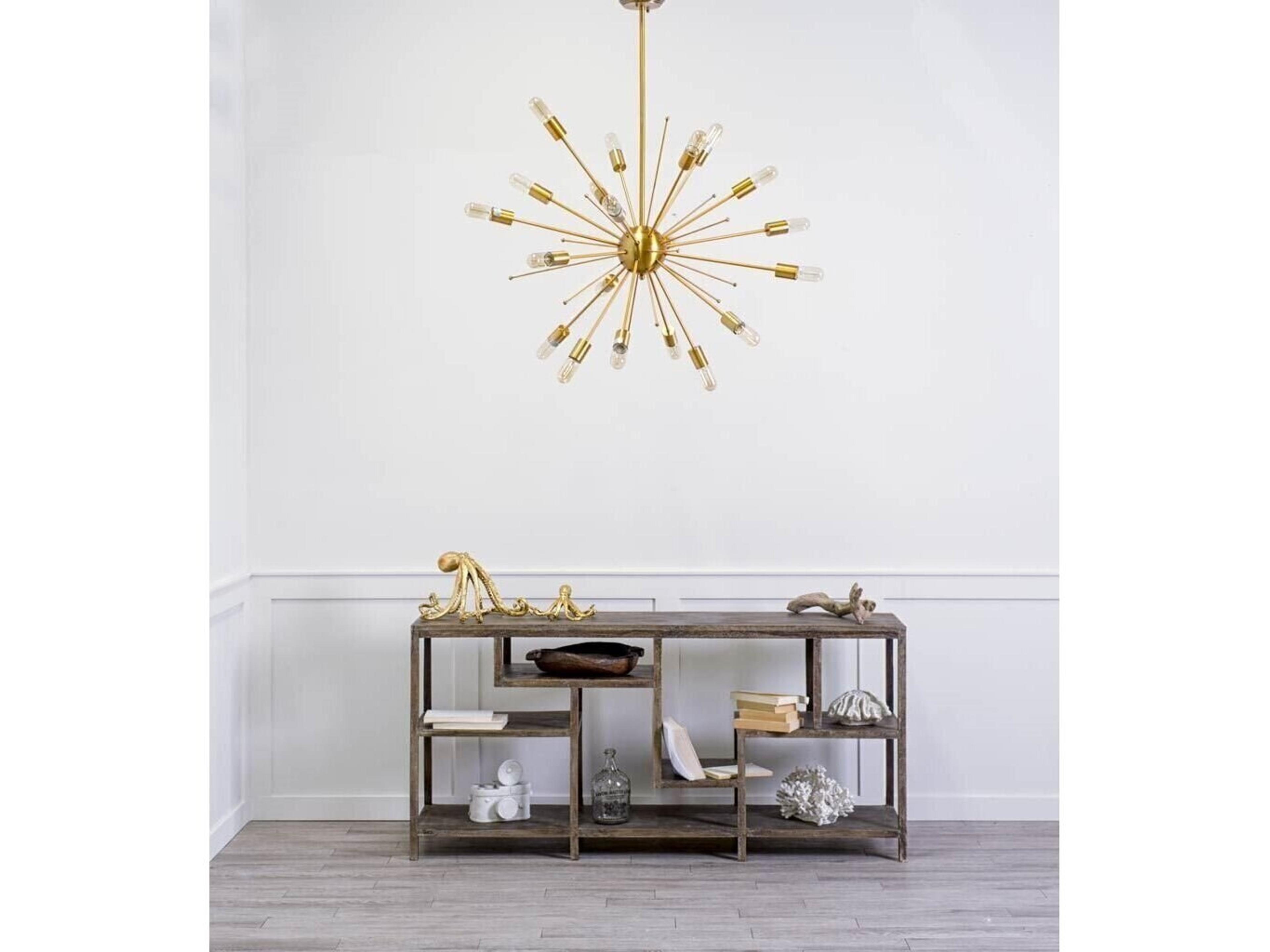 Mercana Edisonna II (38"D) Gold Sputnik Twenty Bulb Chandelier