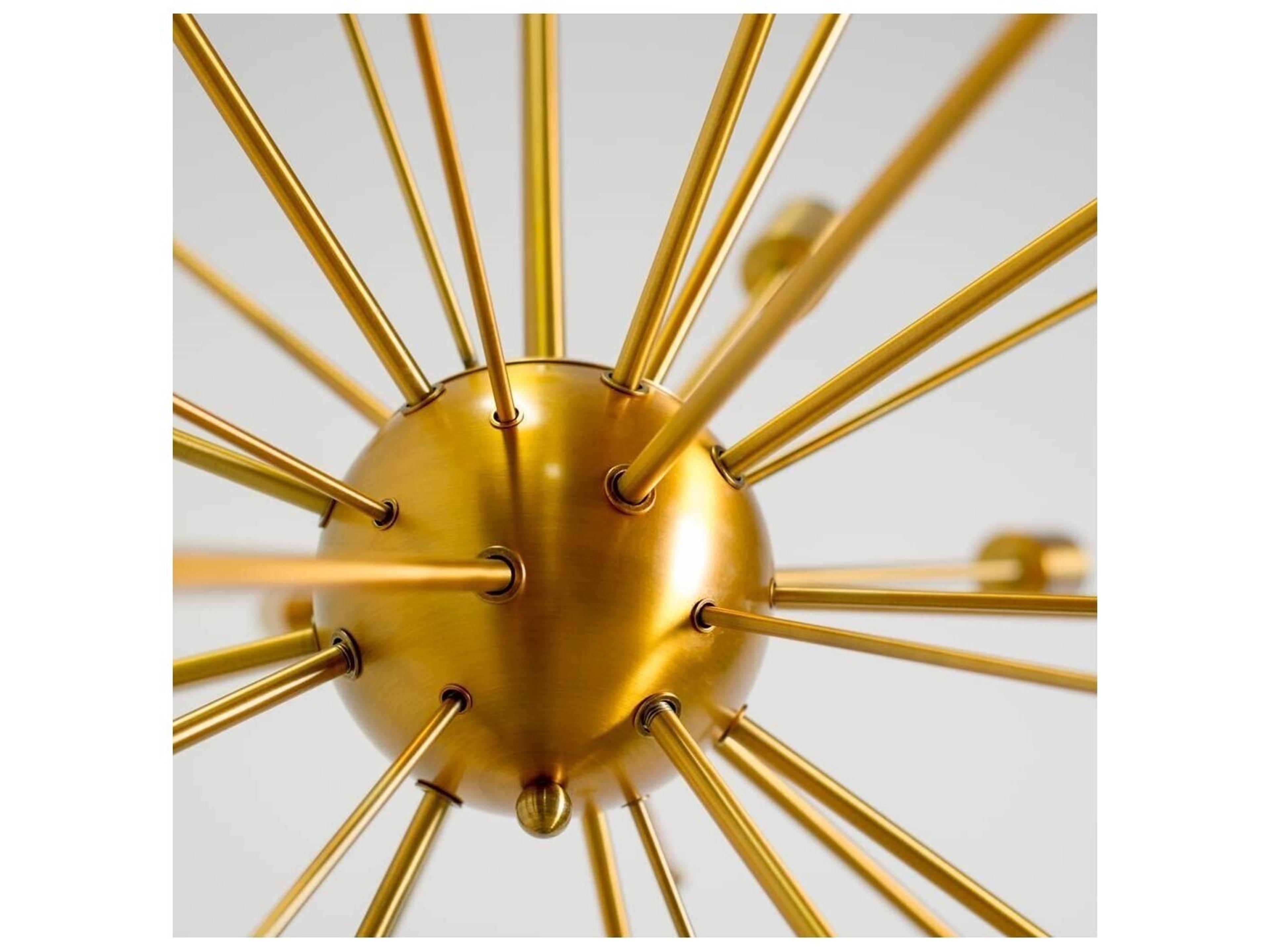 Mercana Edisonna II (38"D) Gold Sputnik Twenty Bulb Chandelier