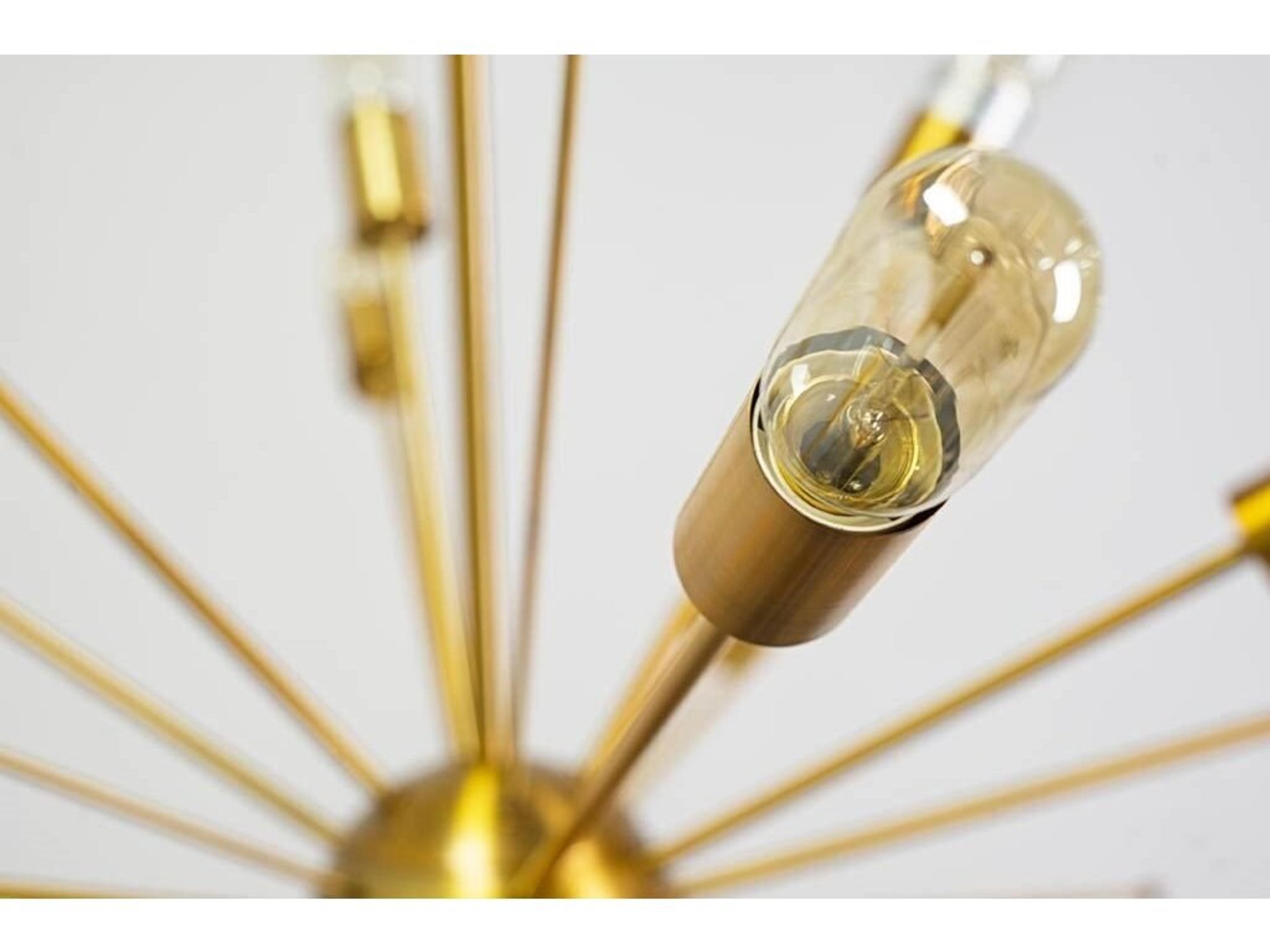 Mercana Edisonna II (38"D) Gold Sputnik Twenty Bulb Chandelier
