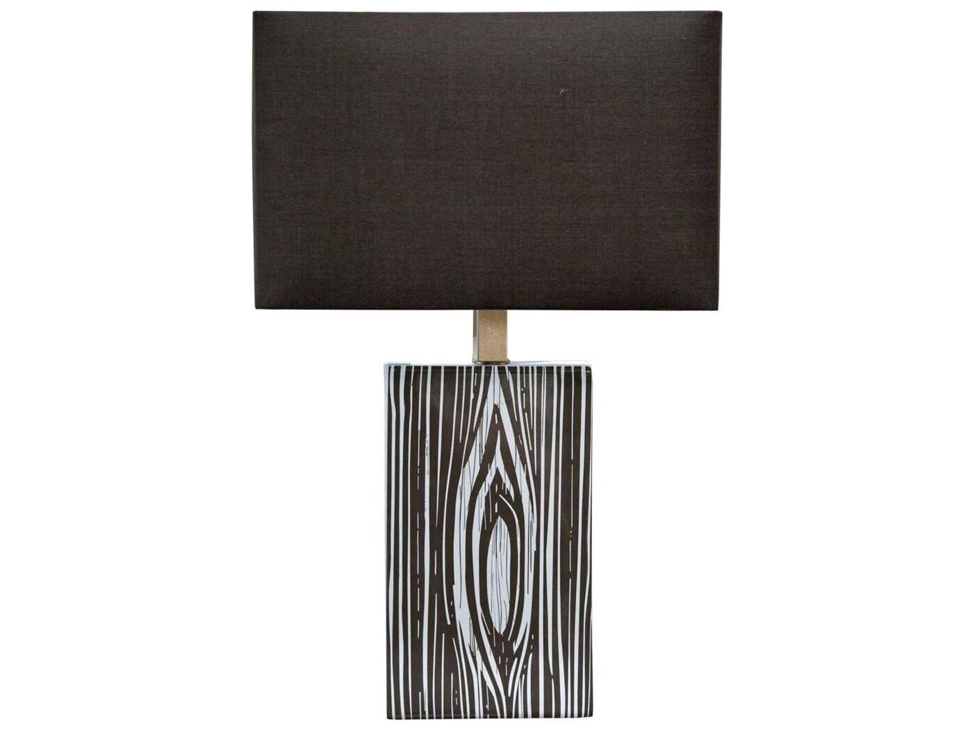 Mercana Maravilla III 11x17 Black/White Pattered Base Black Fabric Shade Wall Sconce