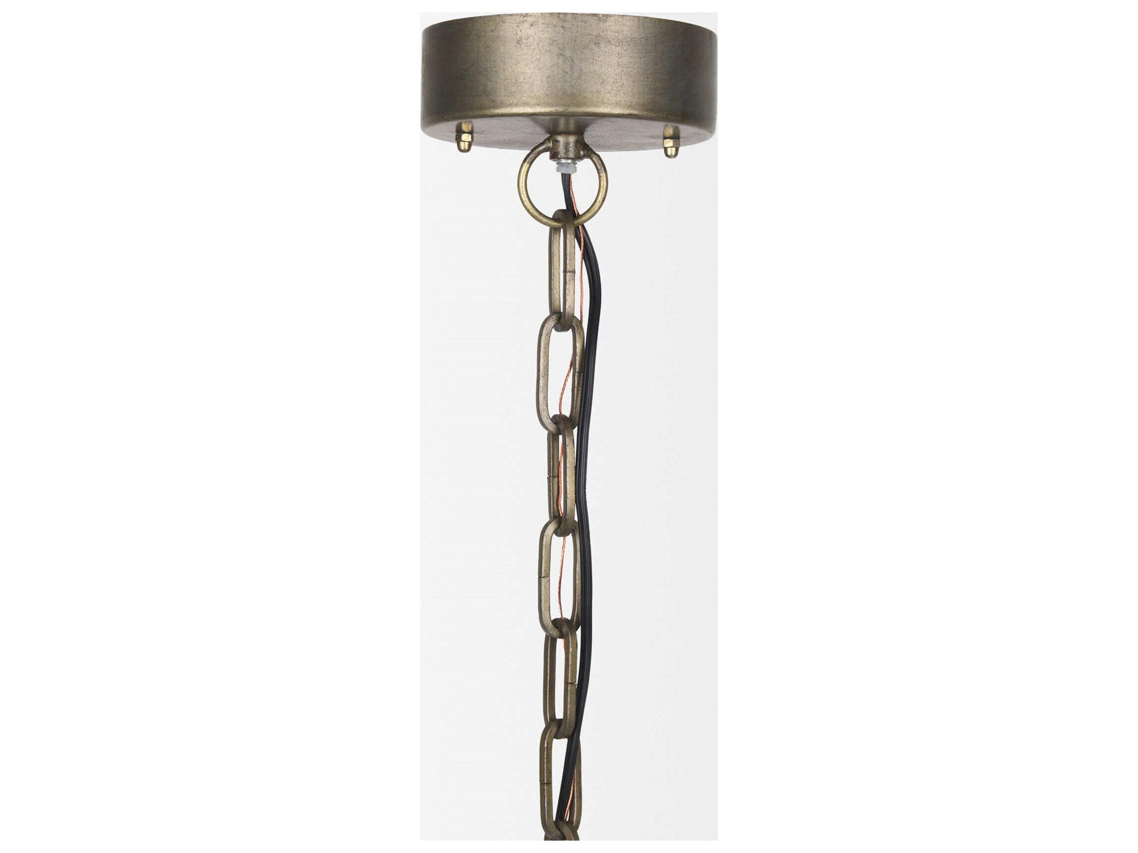 Mercana Dawson I 13x13.5 Silver Toned Metal Dome Pendant Light