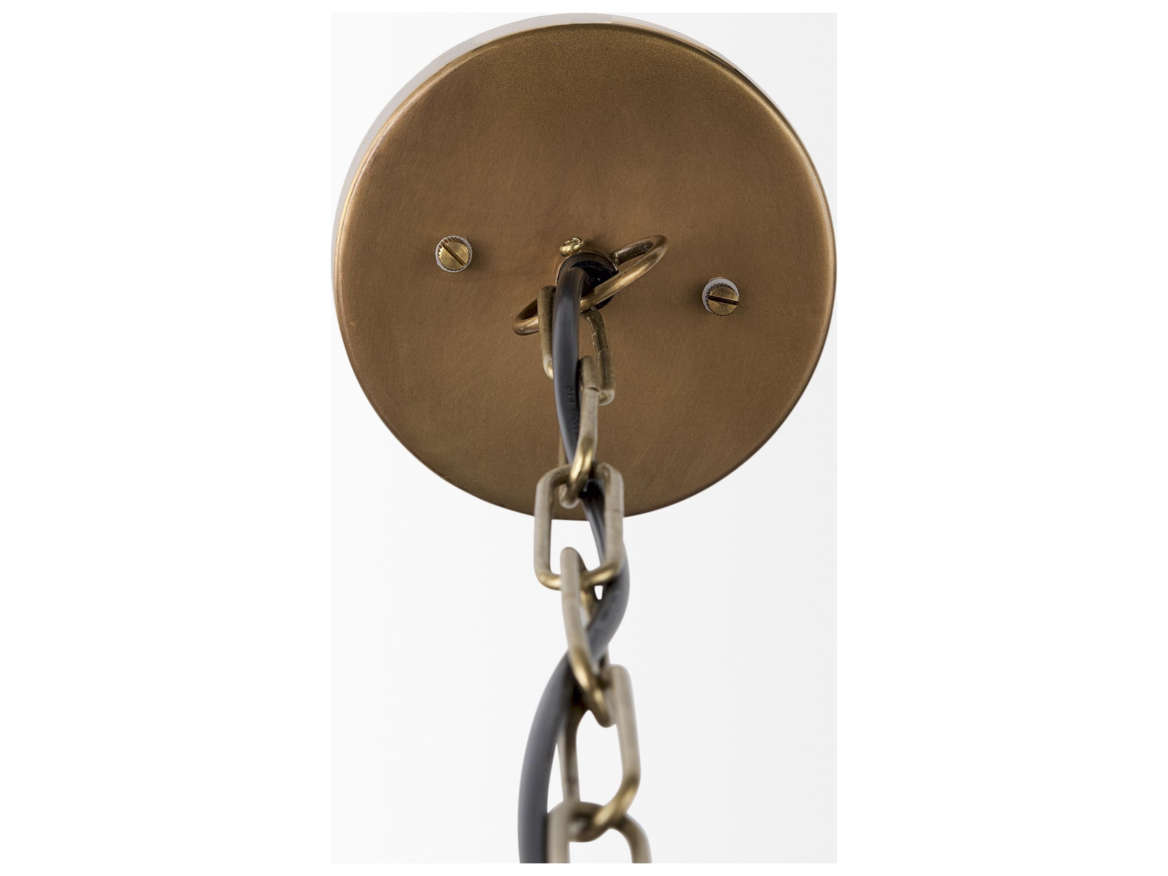 Mercana Leighton I 15x20 Gold Toned Metal Spherical Pendant Light