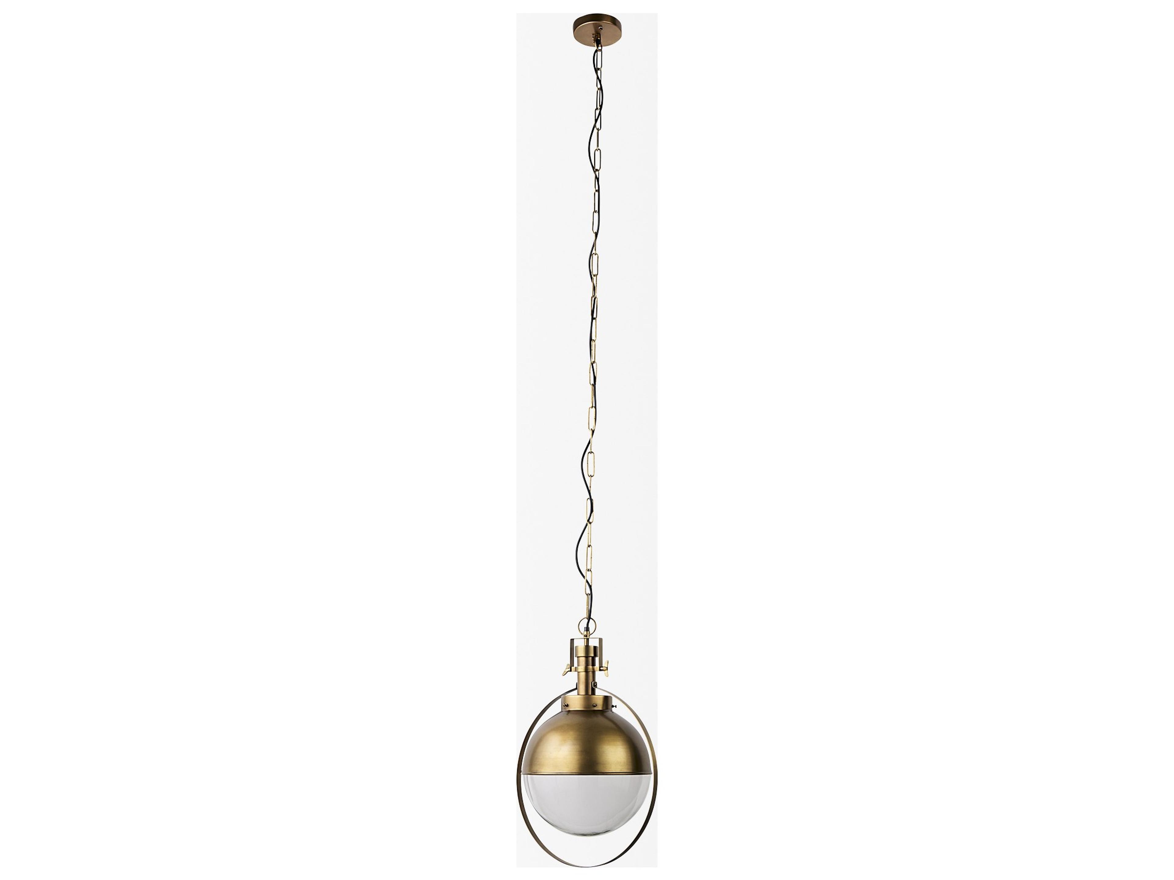 Mercana Leighton I 15x20 Gold Toned Metal Spherical Pendant Light