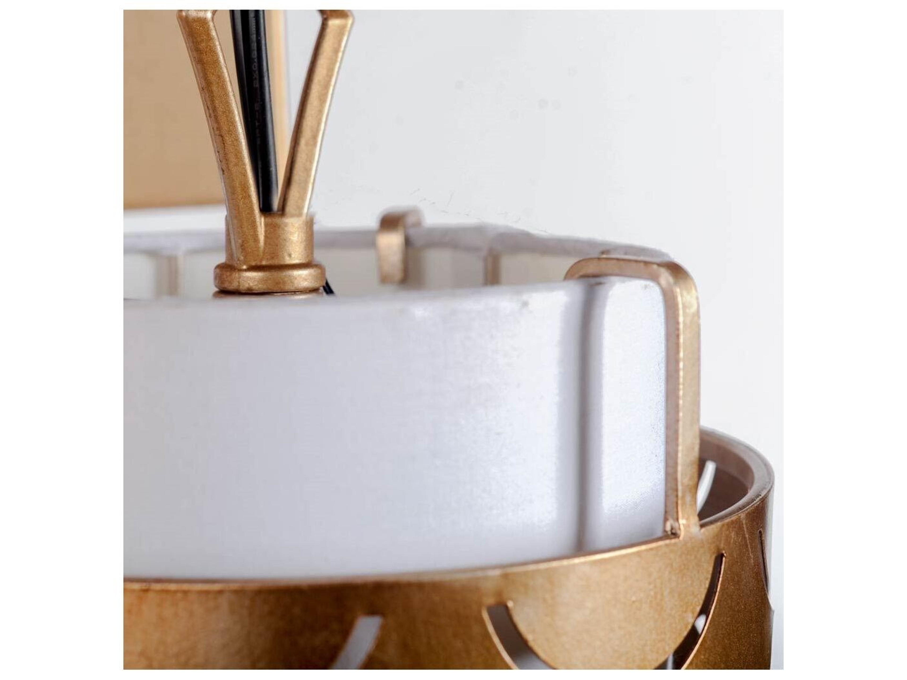 Mercana Brasseur IV 10.5x22 Gold Toned Metal Fish Scale Wall Sconce