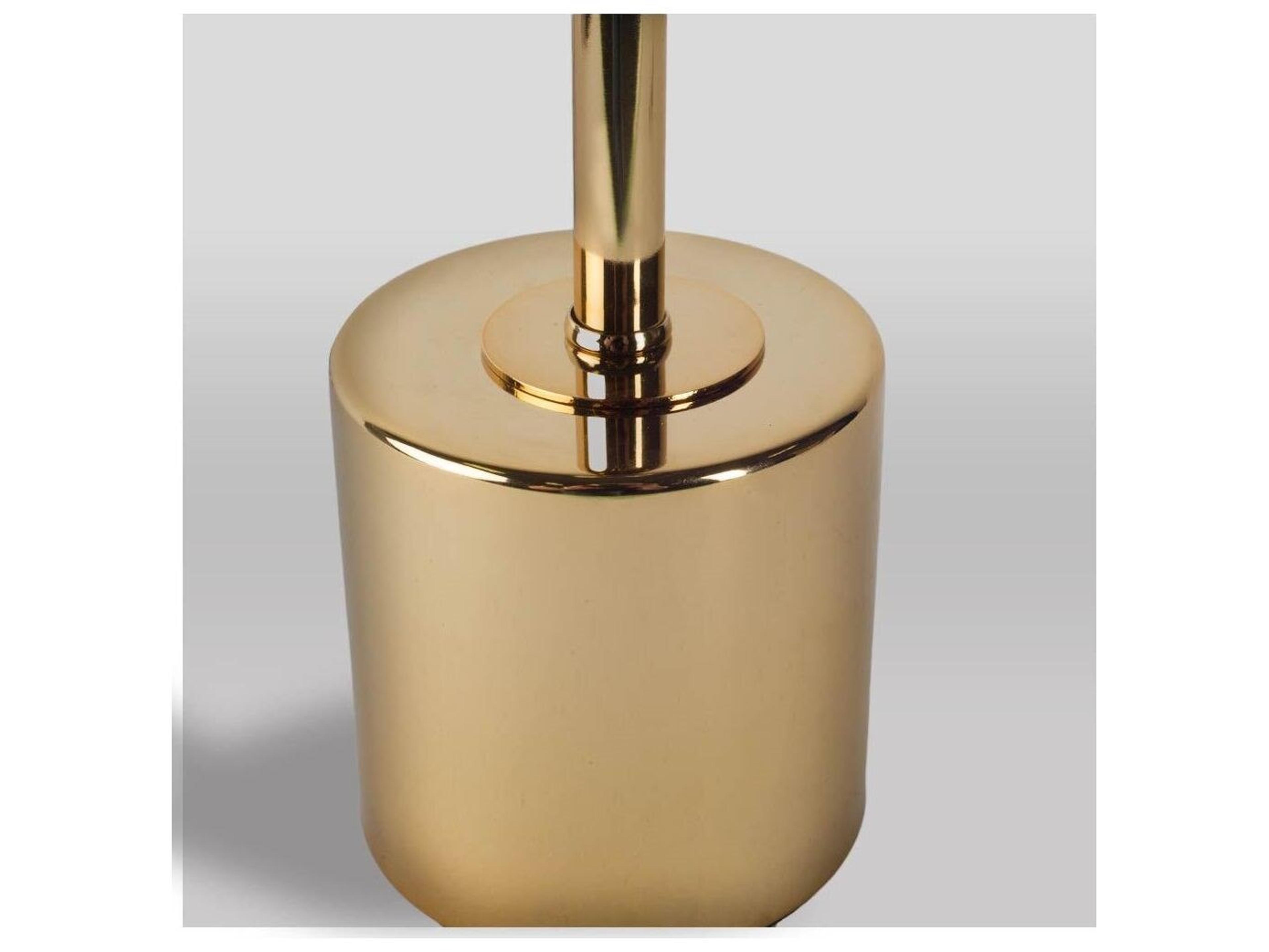 Mercana Mooney I (17.5"H) Metallic-Gold Metal Shade-less Table Lamp