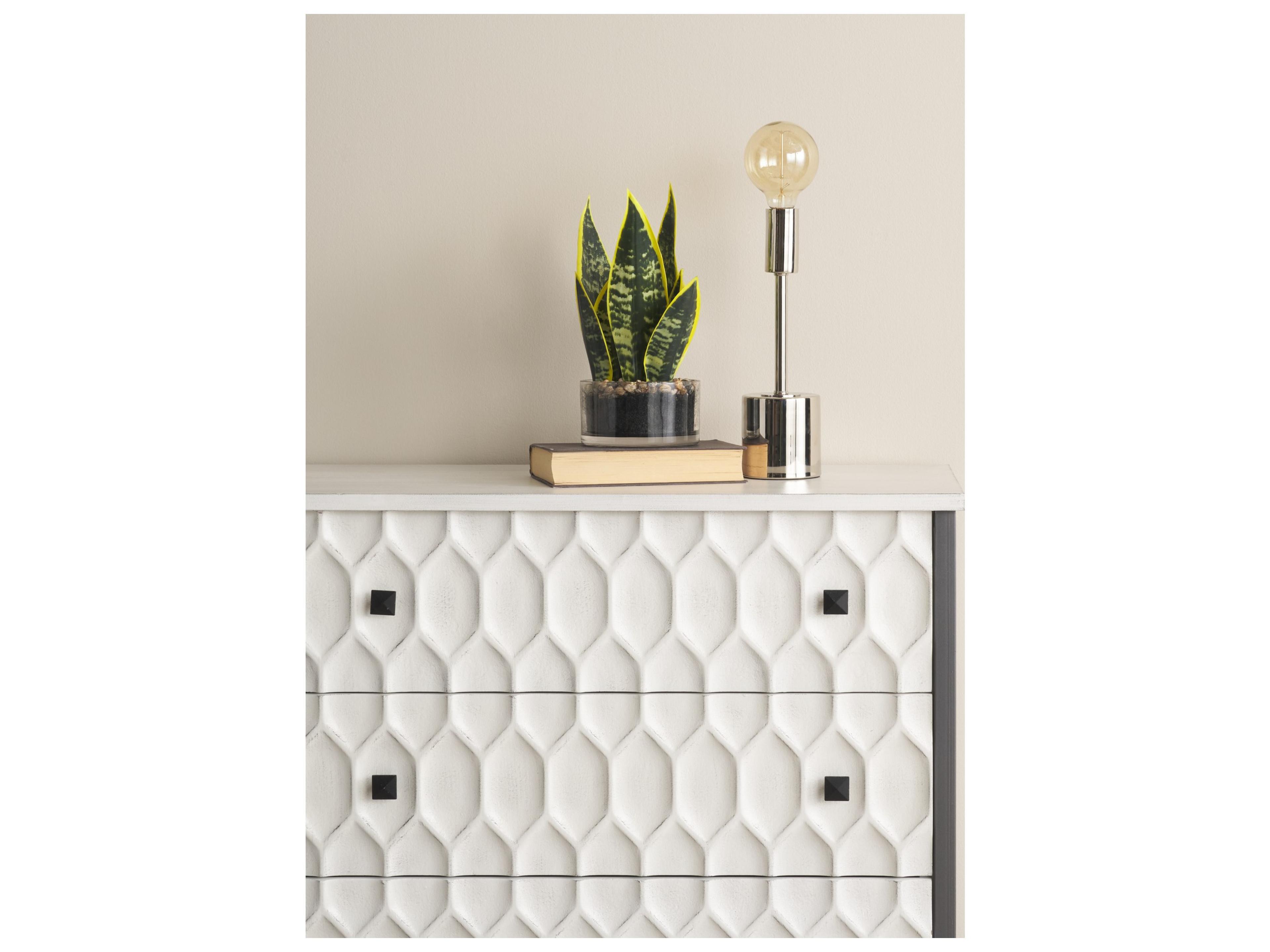 Mercana Mooney (17.5"H) Metallic-Silver Metal Shade-less Table Lamp