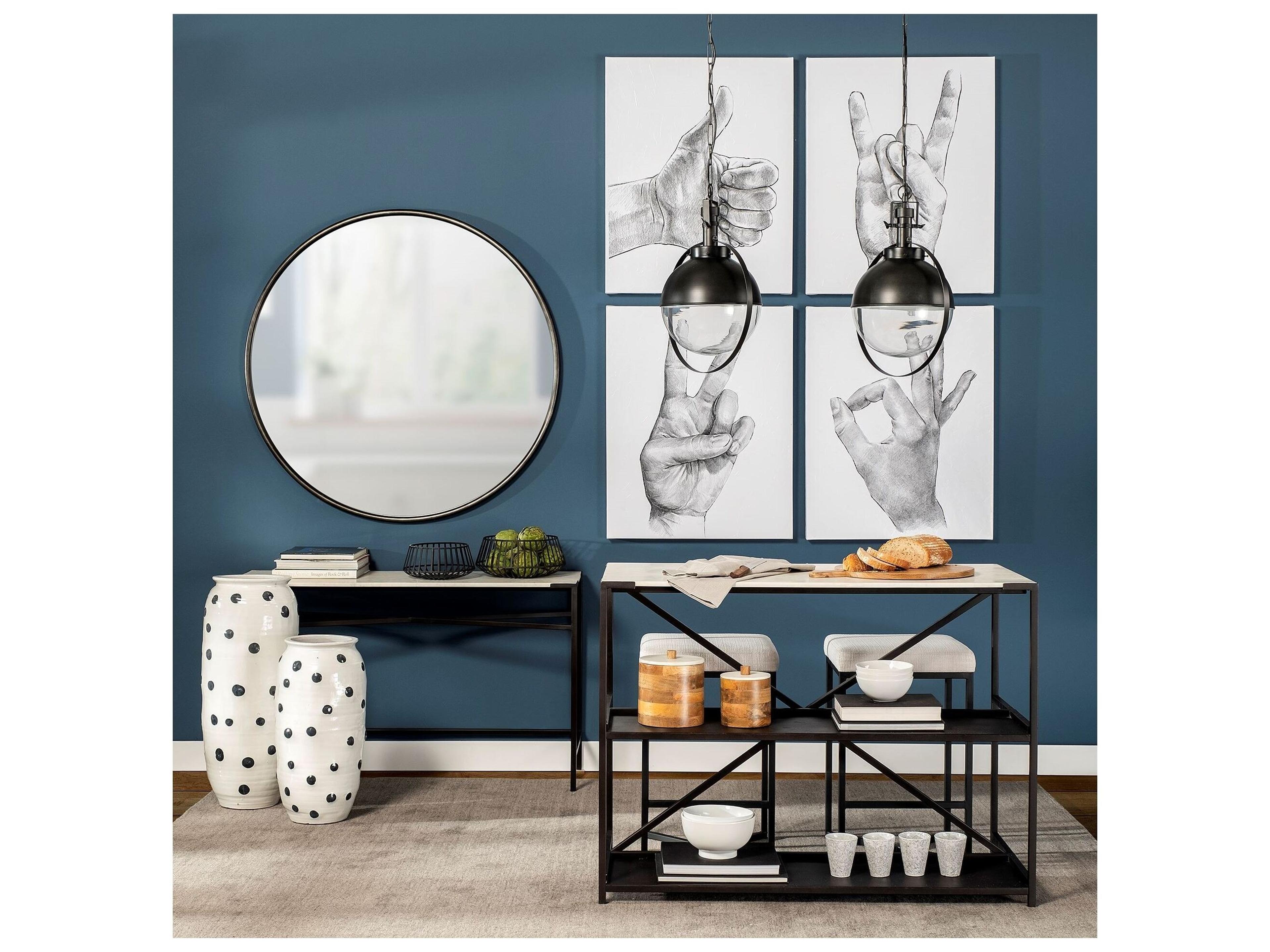 Mercana Leighton II 15x20 Black Metal Spherical Pendant Light