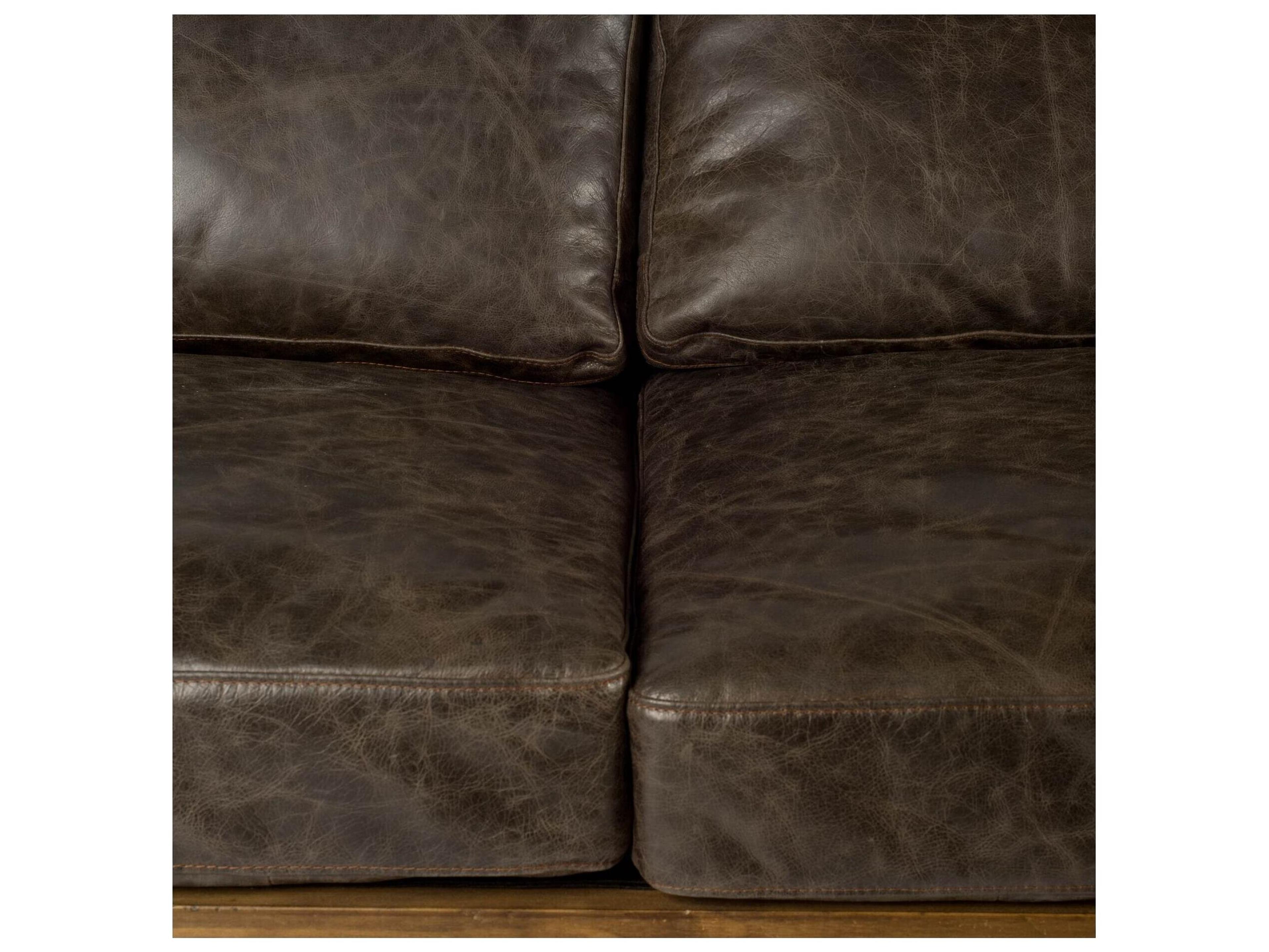 Mercana Colburne II 96" Brown Leather Three Seater Sofa