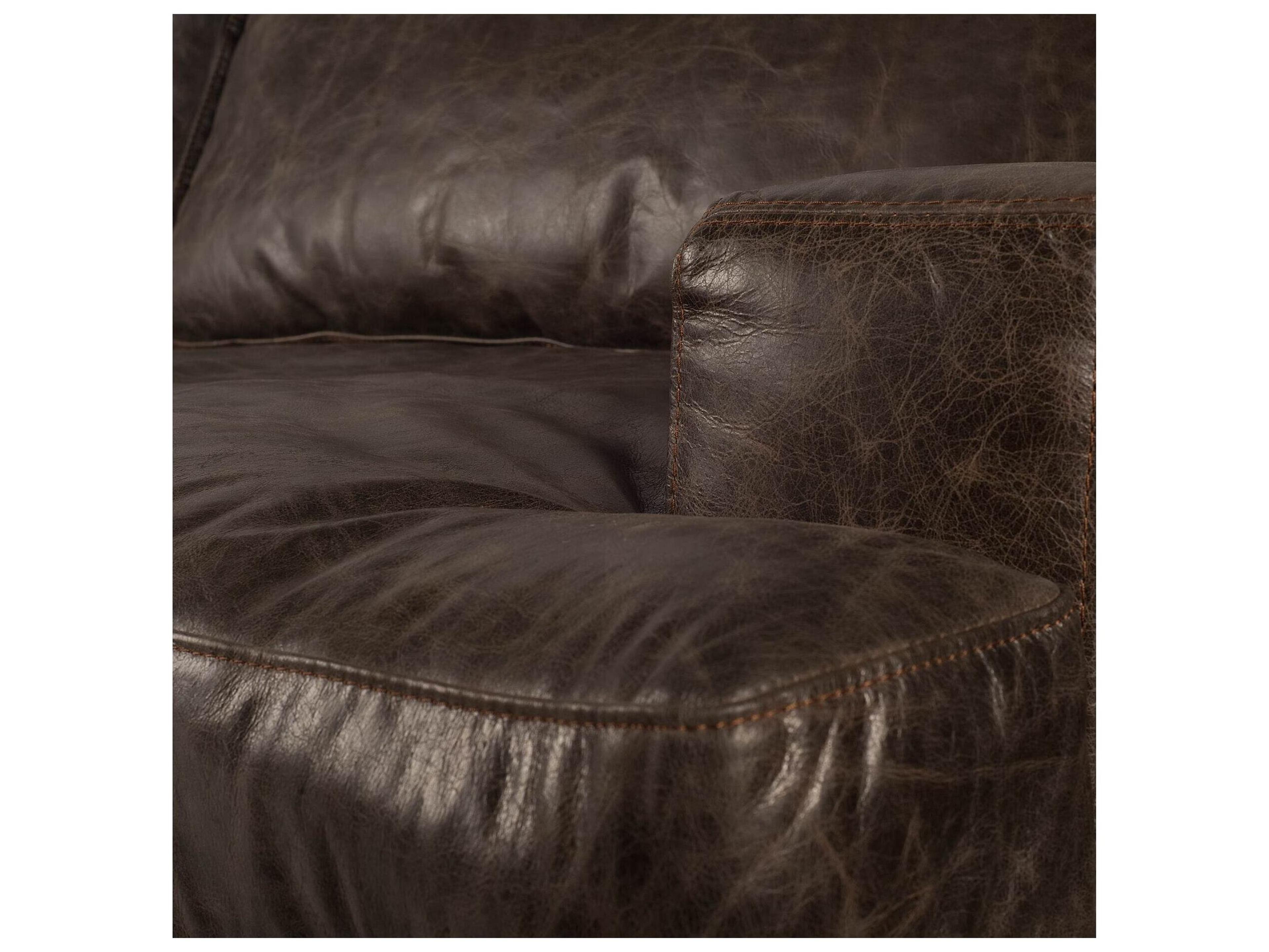 Mercana Colburne II 96" Brown Leather Three Seater Sofa