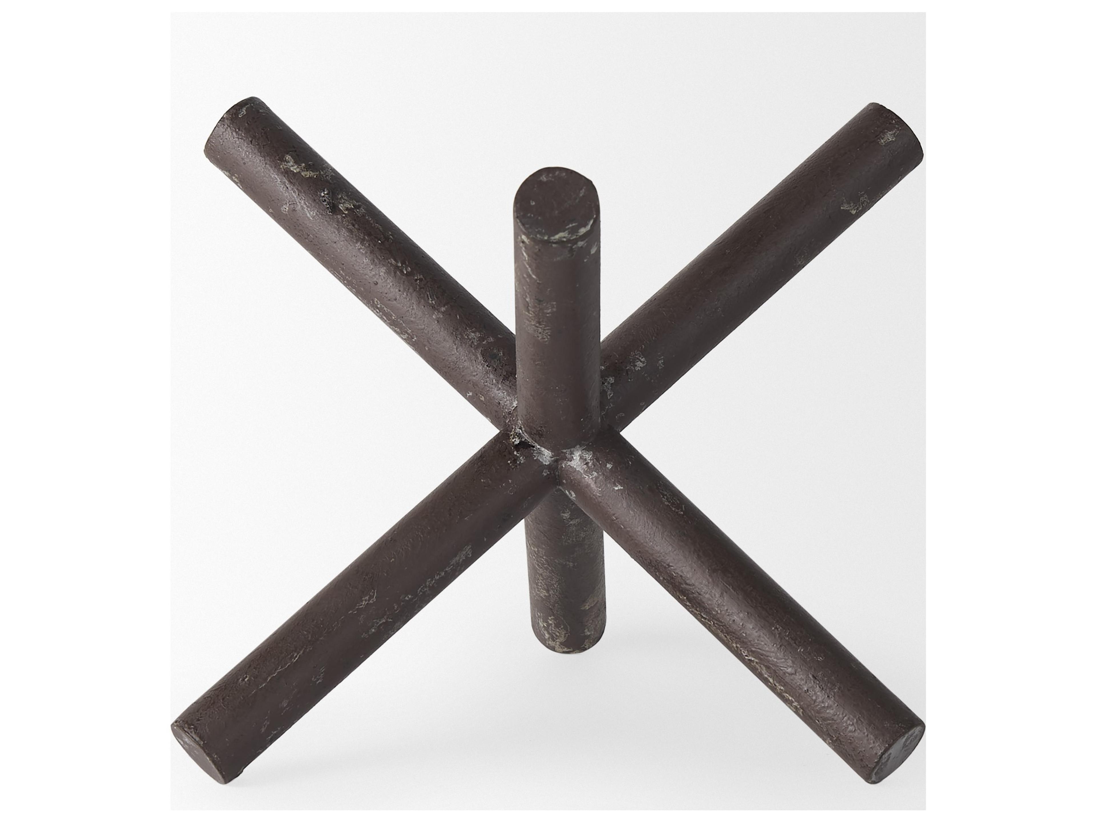 Mercana Astericks I (Large) 10L x 10W Brown Metal Decor Object