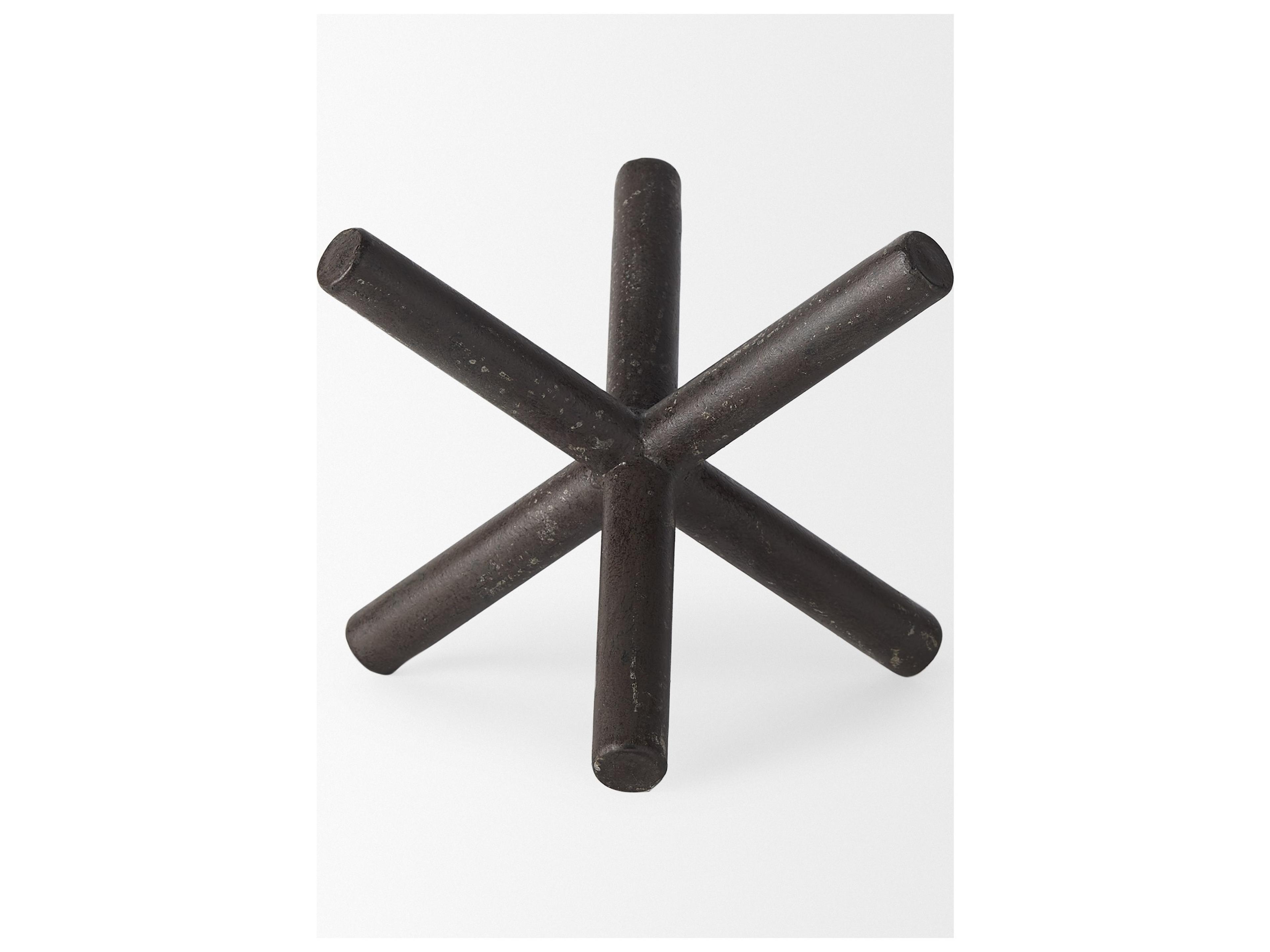 Mercana Astericks II (Medium) 8L x 7W Brown Metal Decor Object