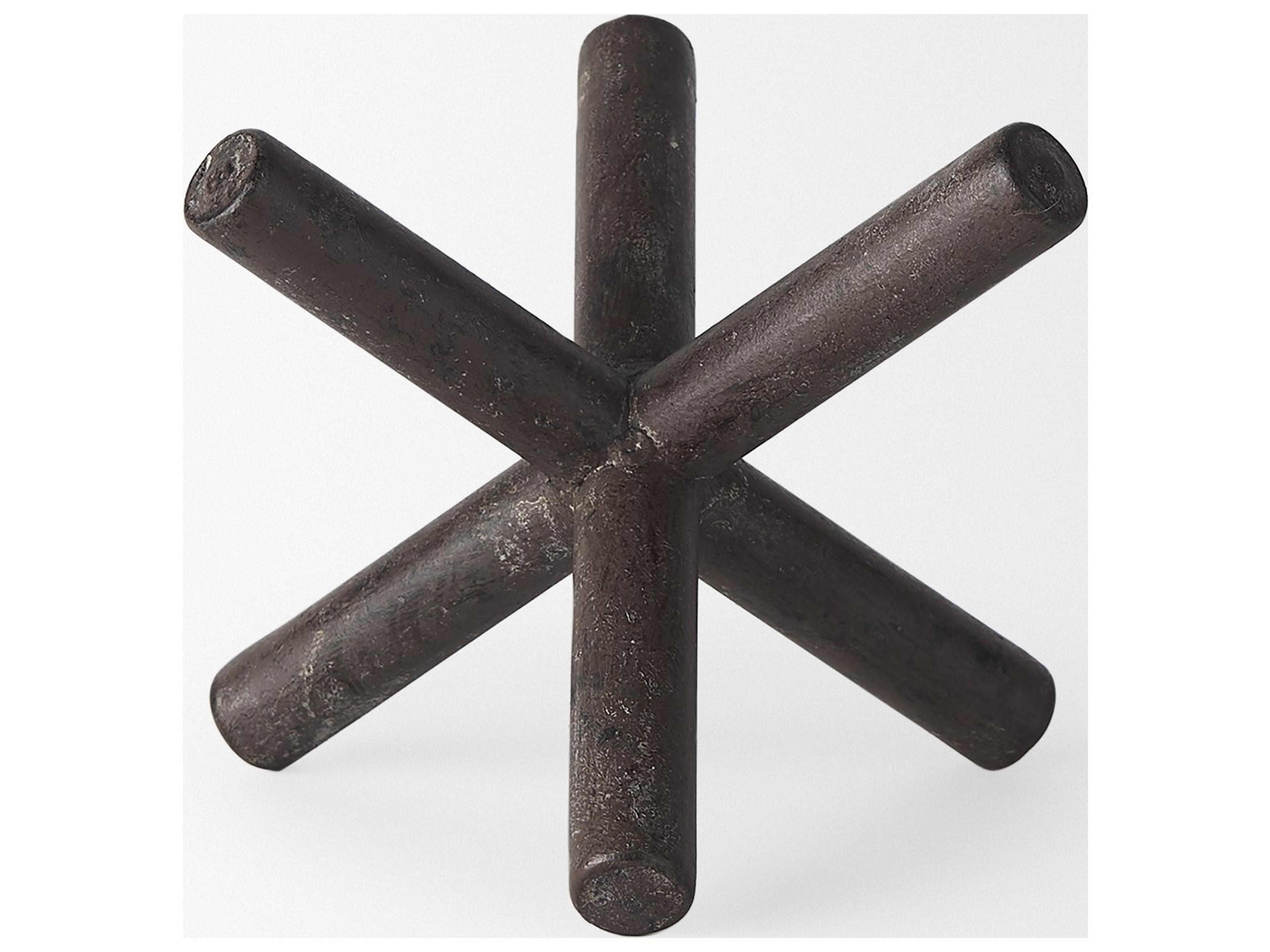 Mercana Astericks III (Small) 6L x 6W Brown Metal Decor Object