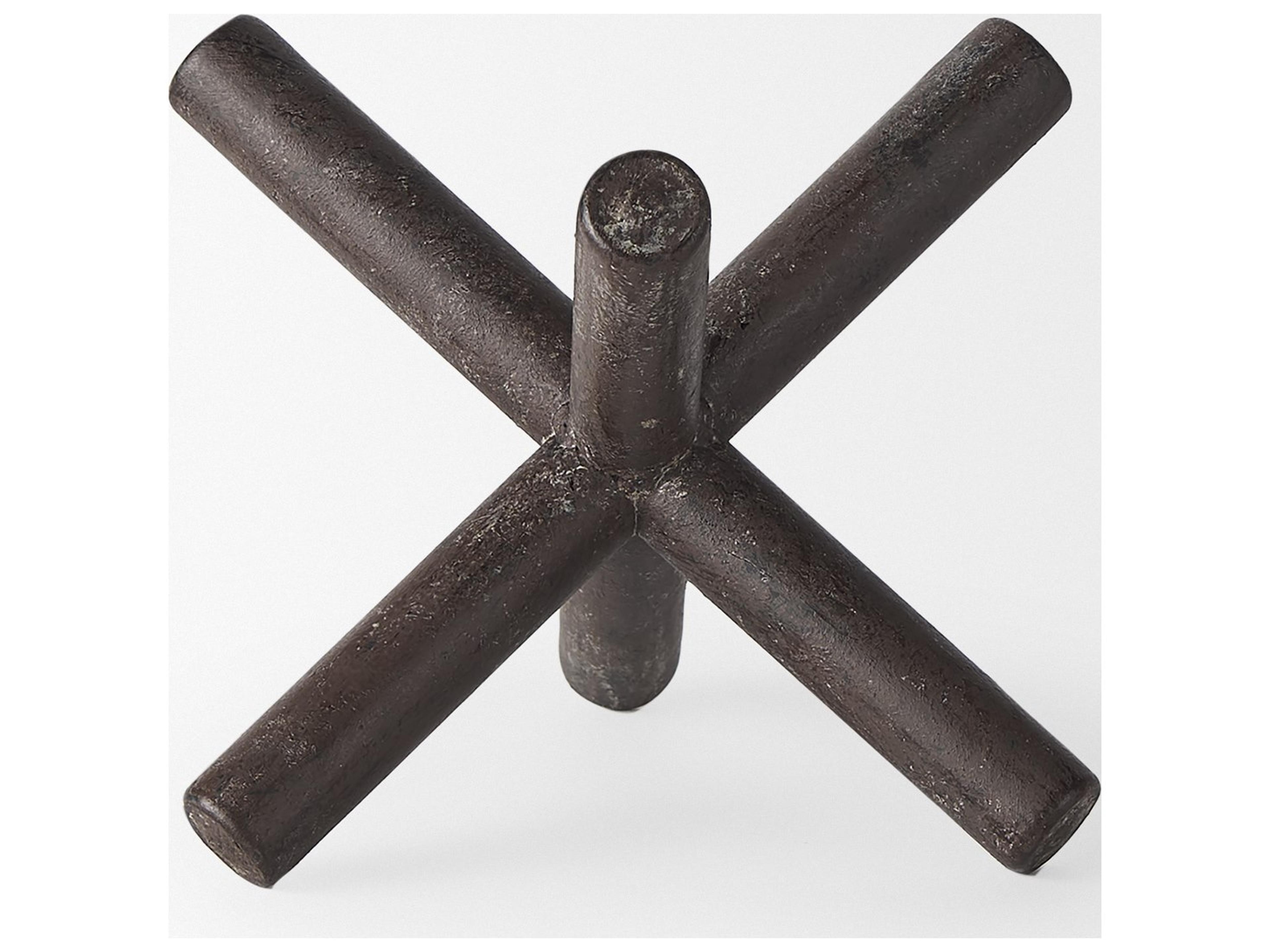 Mercana Astericks III (Small) 6L x 6W Brown Metal Decor Object