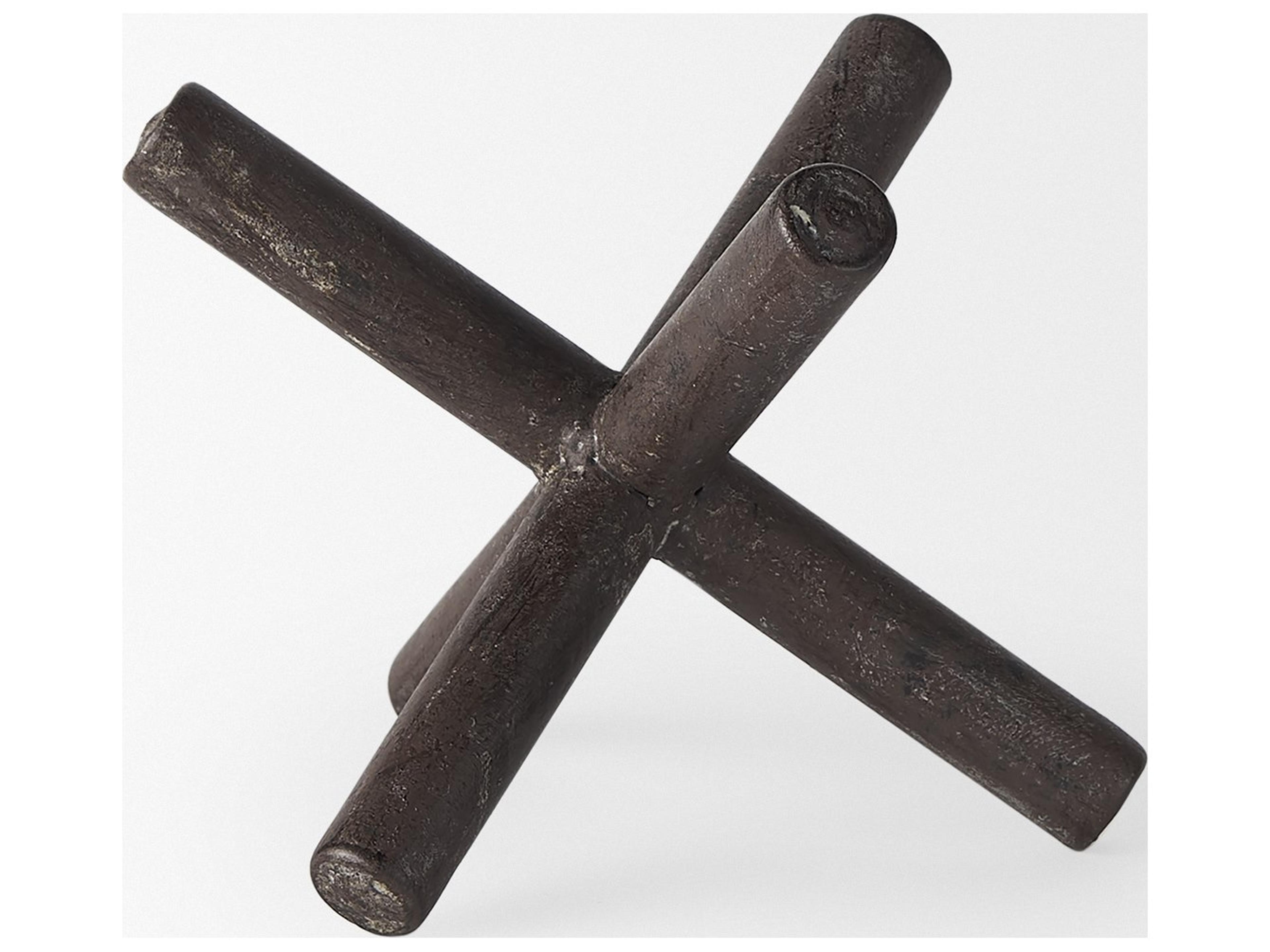 Mercana Astericks III (Small) 6L x 6W Brown Metal Decor Object