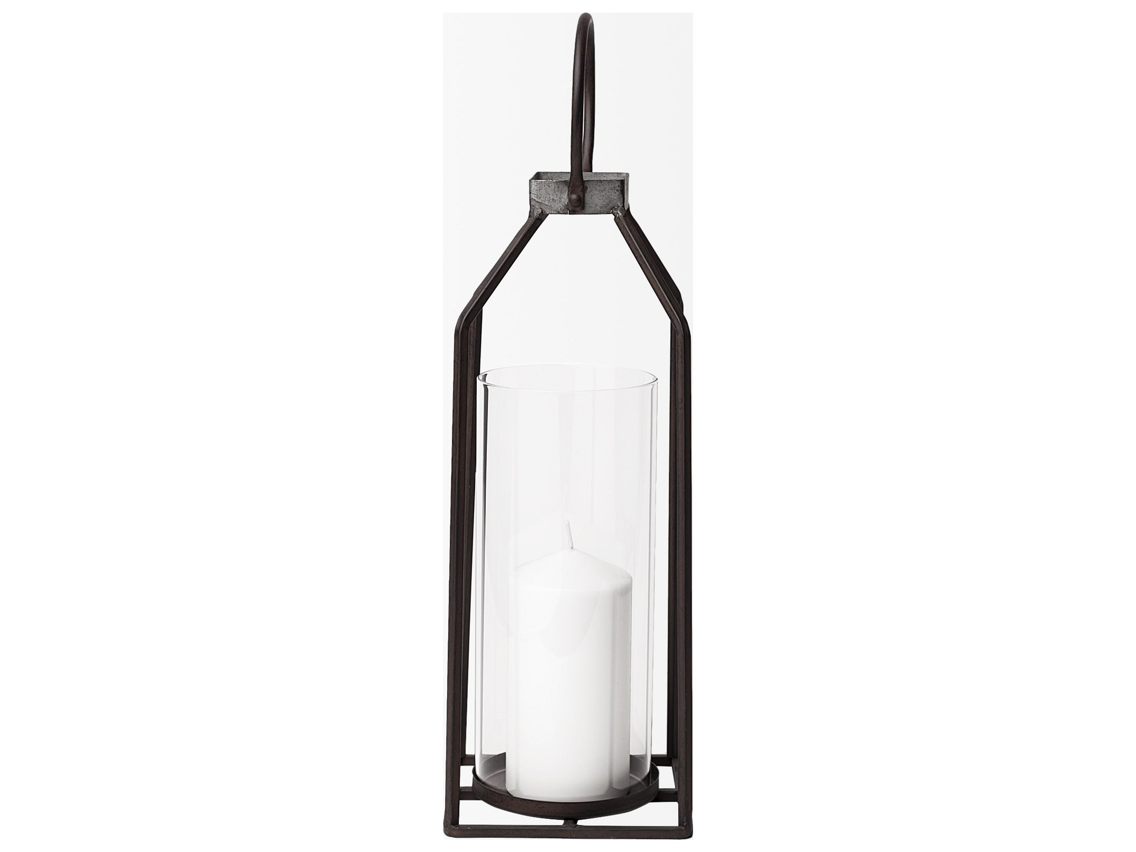 Mercana Kingston I Large Rustic Metal Framed Table Candle Holder